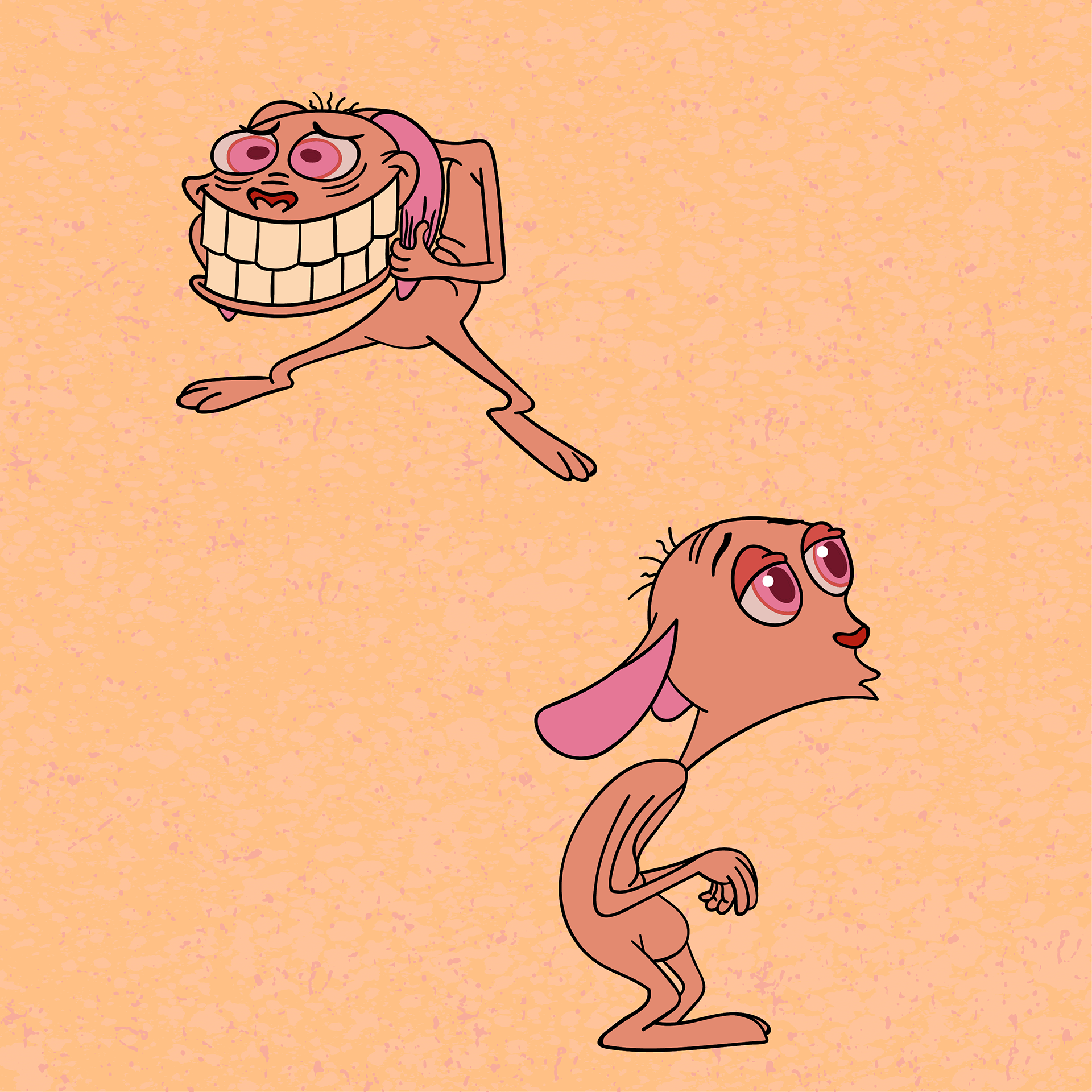 Creating character expressions - Ren from 'Ren & Stimpy' 