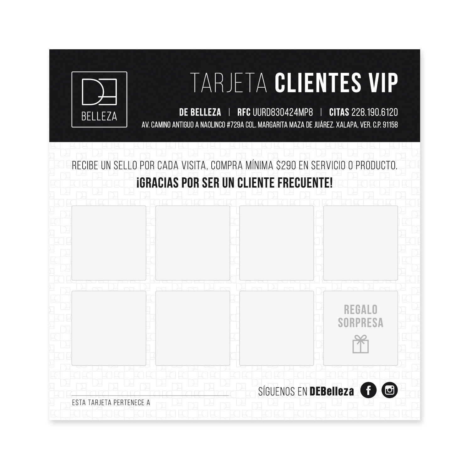 Rewards card