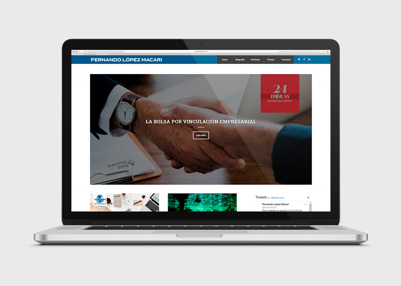 Fernando López Macari: News page (Responsive)