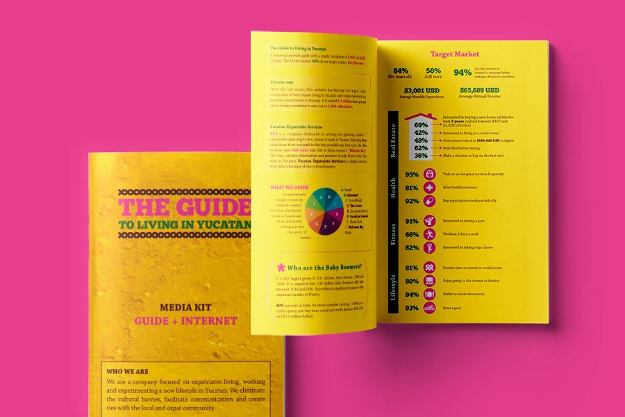 Trifold brochure created for the sales toolkit