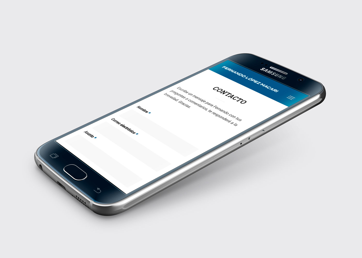 Fernando López Macari: Contact page (Responsive)