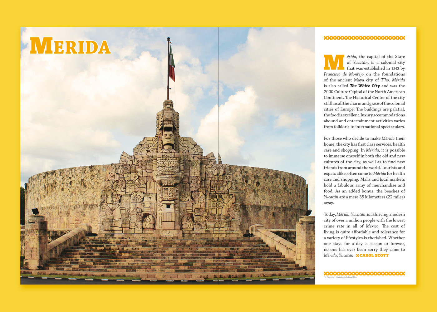 The Guide to Living in Yucatan: Double-page spread with section intro