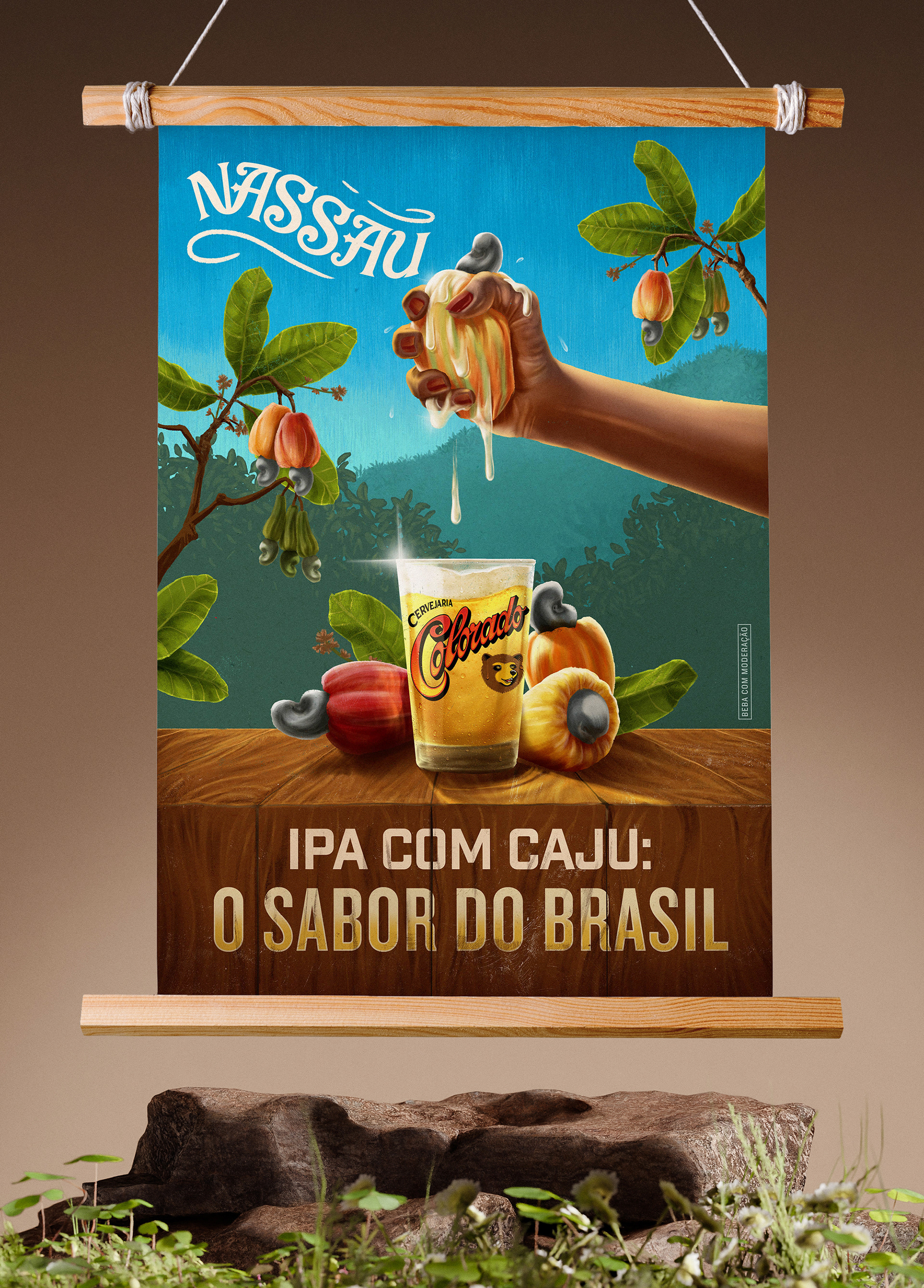 key vision in poster format created for the advertising campaign to relaunch Nassau beer, from Cervejaria Colorado. KV em formato de poster criado para campanha publicitária de relançamento da cerveja Nassau, da Cervejaria Colorado. Visión clave en formato cartel creado para la campaña publicitaria de relanzamiento de la cerveza Nassau, de Cervejaria Colorado. vision clé sous forme d'affiche créée pour la campagne publicitaire de relance de la bière Nassau, de Cervejaria Colorado. nøkkelvisjon i plakatformat laget for reklamekampanjen for å relansere Nassau-øl, fra Cervejaria Colorado. 为重新推出来自科罗拉多州 Cervejaria 的 Nassau 啤酒的广告活动而设计的海报格式的关键愿景。コロラド州セルベジャリアのナッソービールを再発売するための広告キャンペーン用に作成されたポスター形式の主要なビジョン。Cervejaria Colorado의 Nassau 맥주 재출시를 위한 광고 캠페인을 위해 제작된 포스터 형식의 주요 비전입니다.