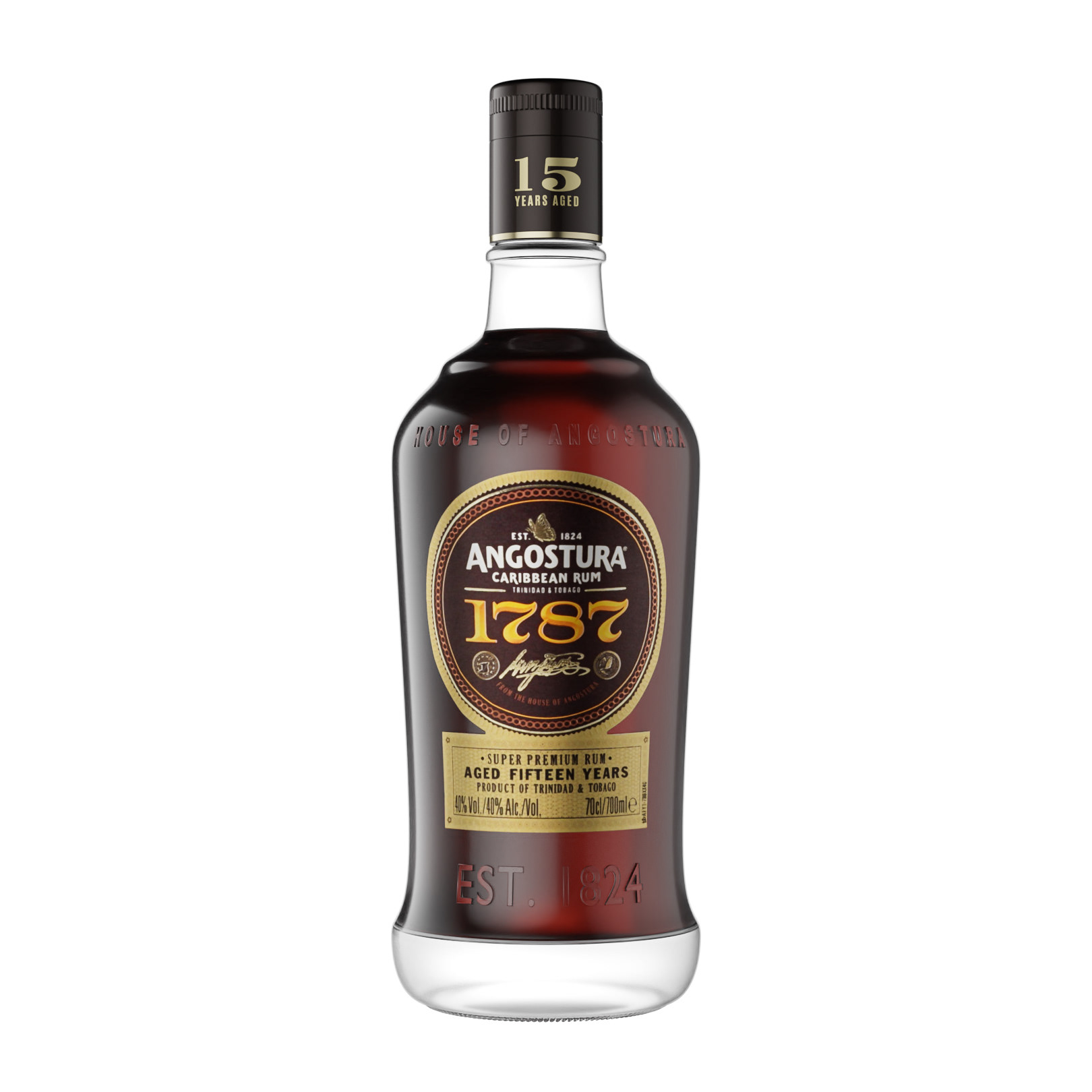 CGI 3D render of one of Trinidad & Tobago's Premium Rums Angostura 1787