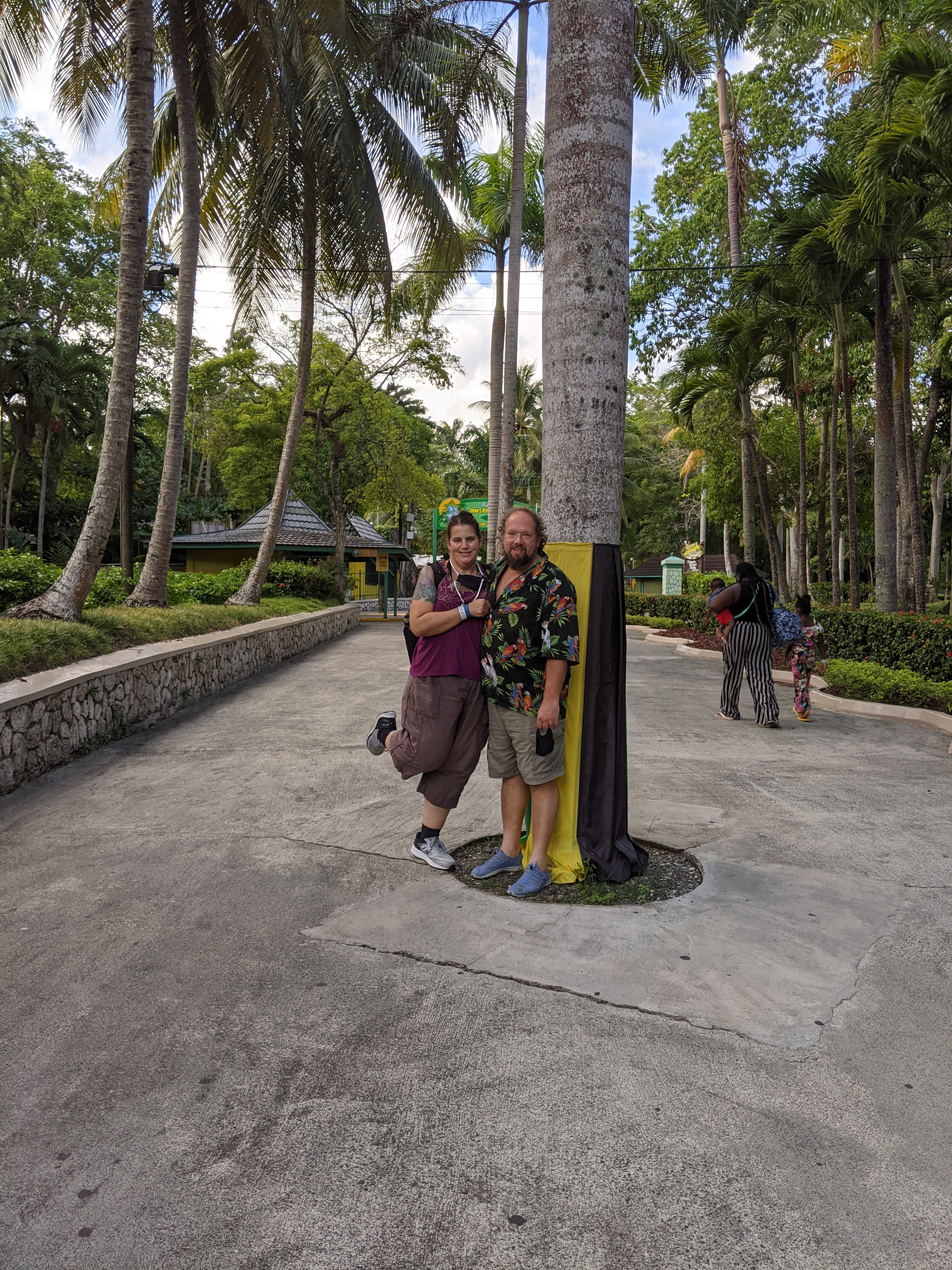 Talking a stroll on the grounds