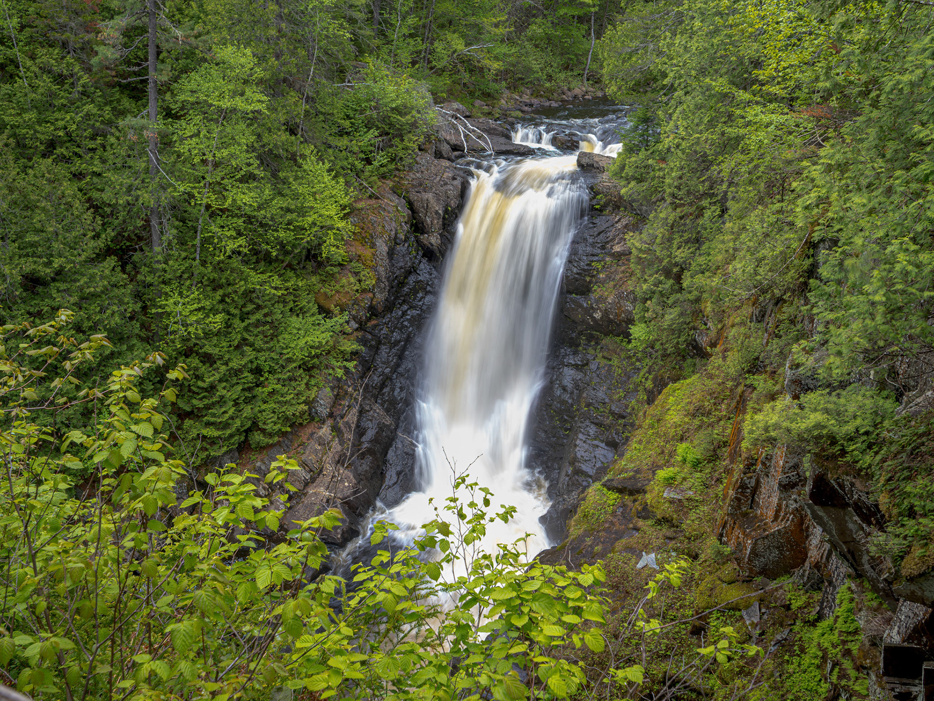 Moxie Falls in Forks, Maine