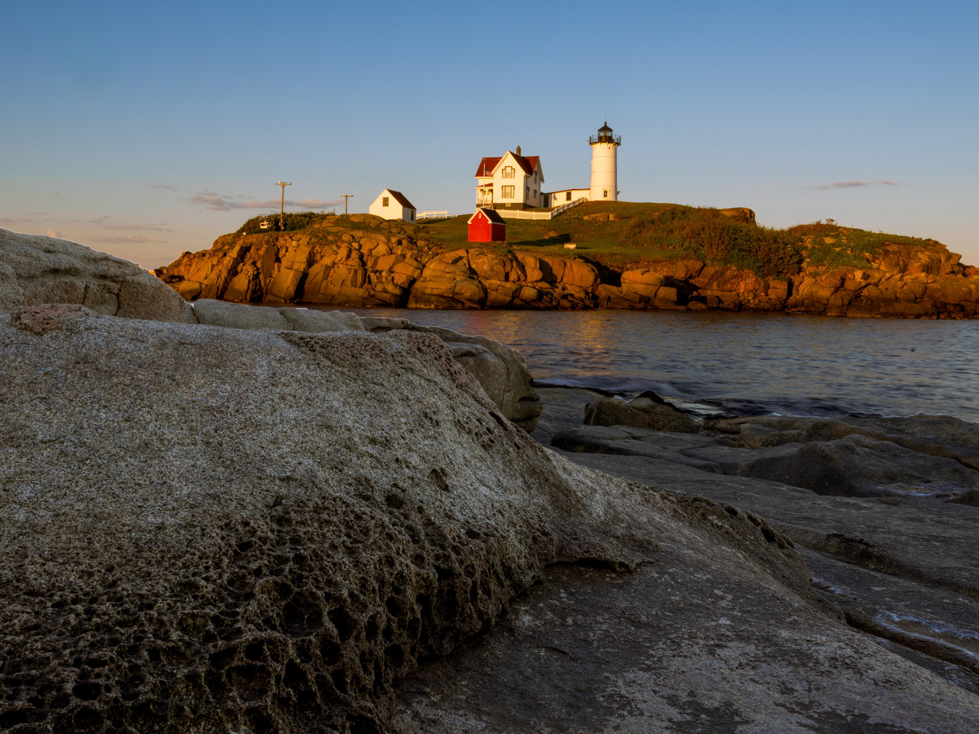 Nubble Lighthouse in York, Maine