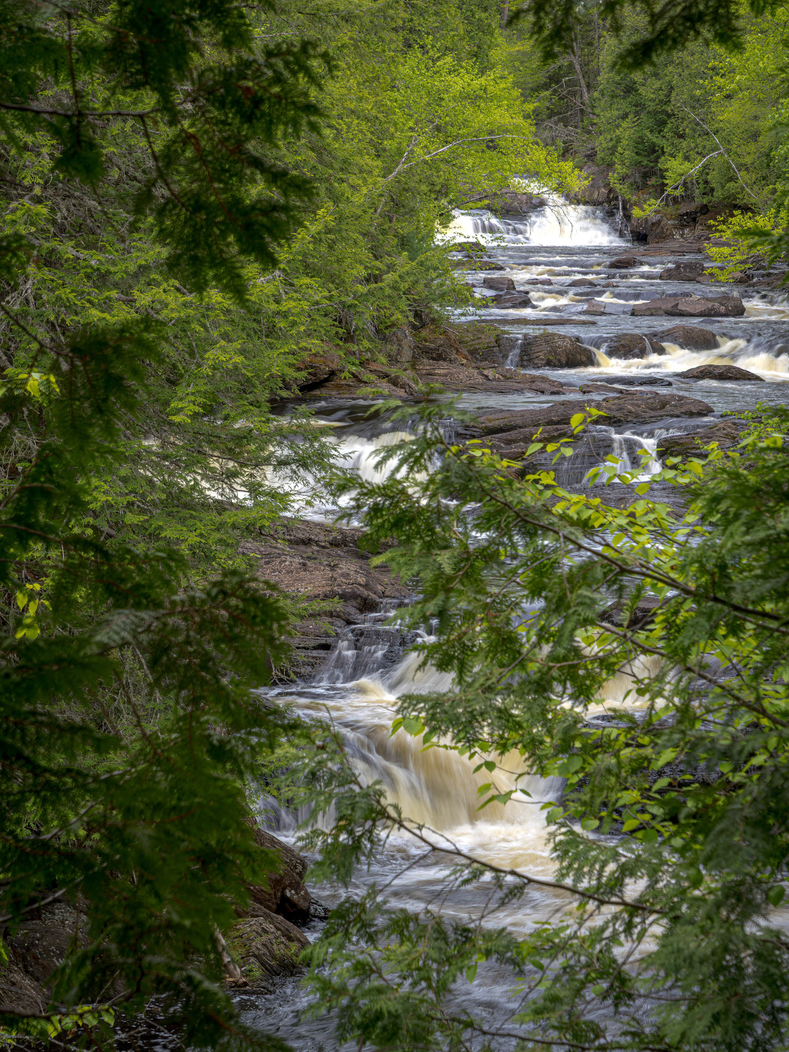 Moxie Falls in Forks, Maine