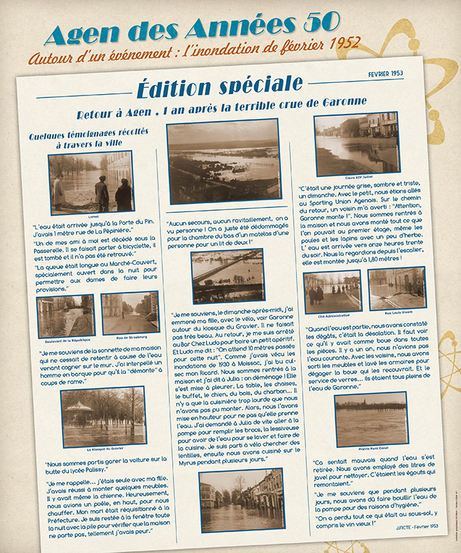 Panneau témoignage pour l'exposition