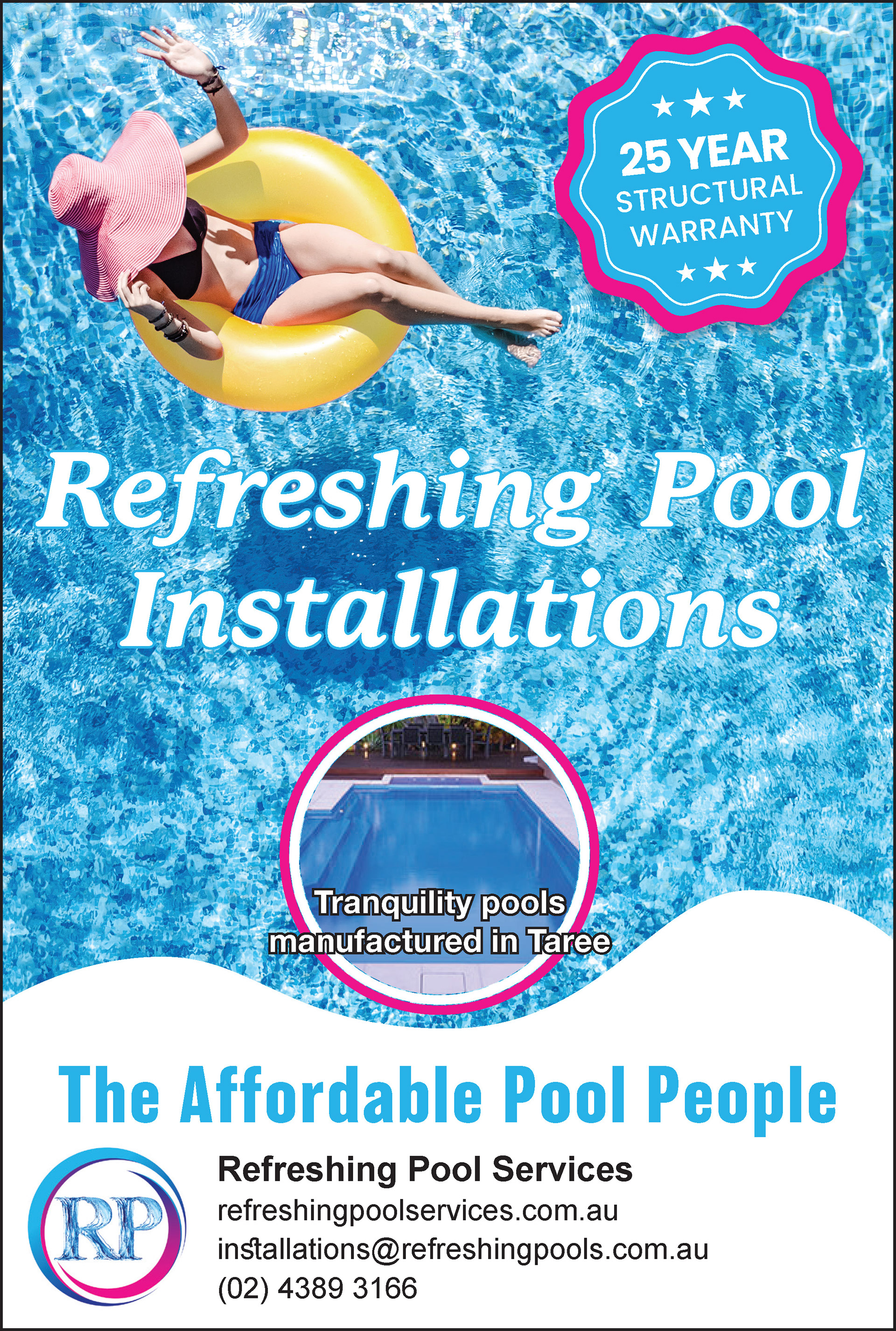 Refreshing Pools - Newspaper Ad