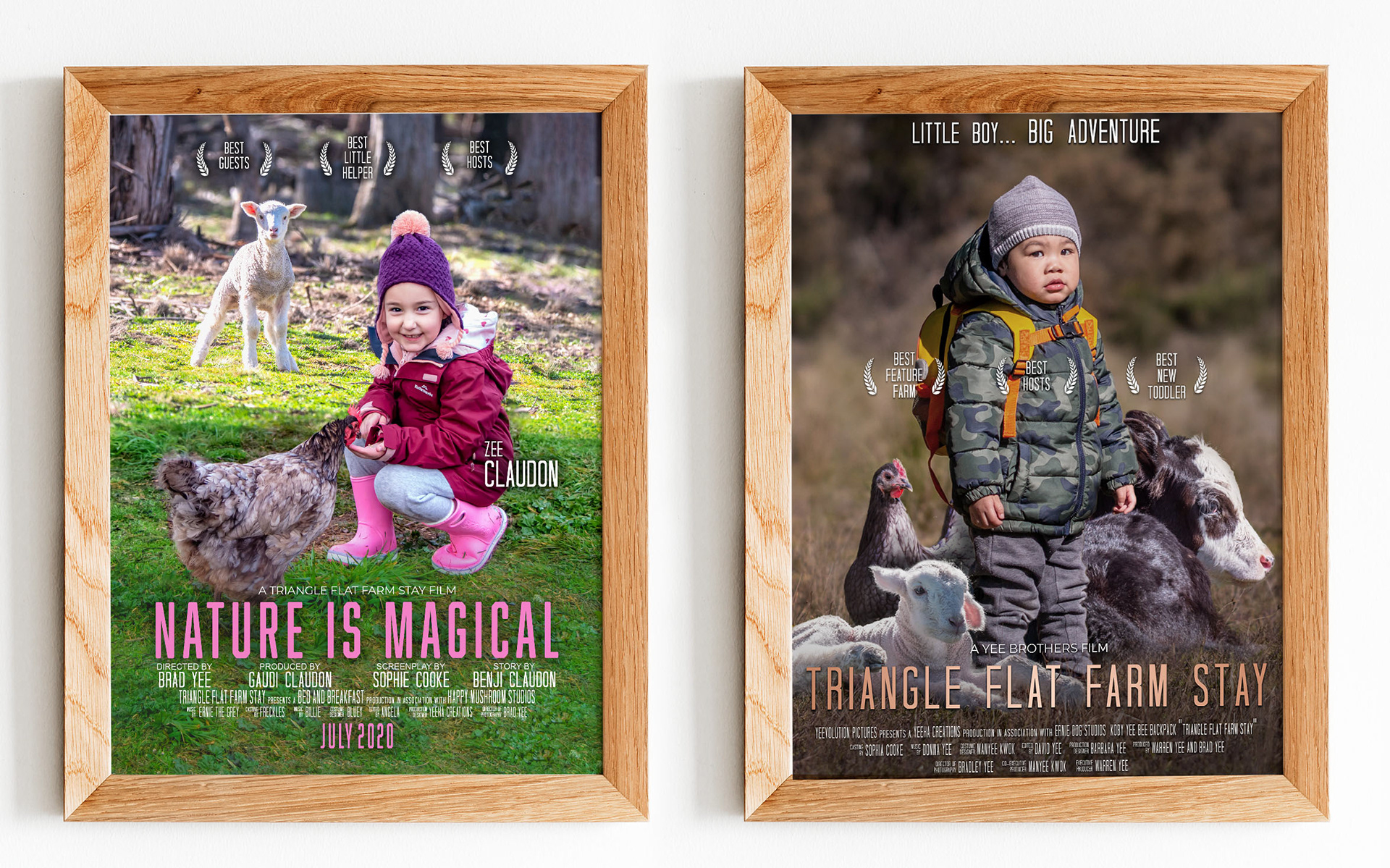 Triangle Flat Farm Posters for our AirBnB Guests