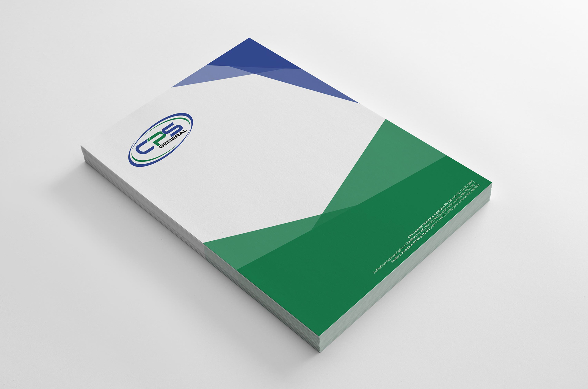 Cover page design for CPS General Insurance