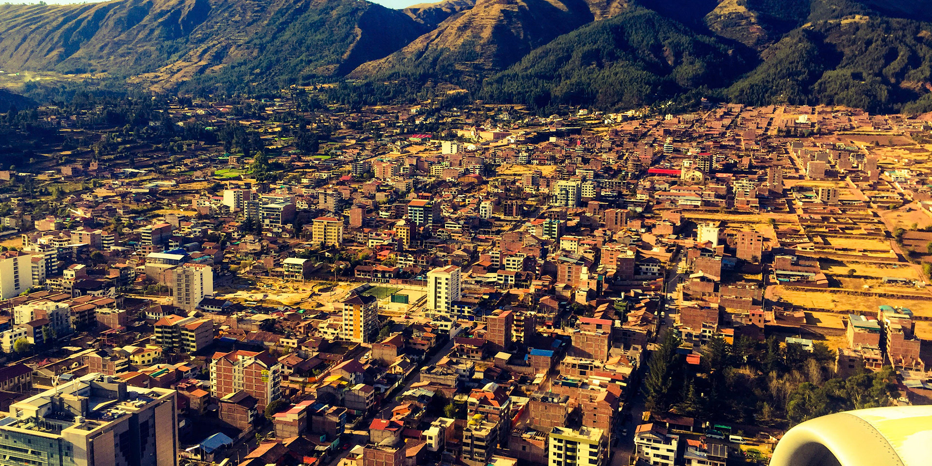 Flying into Cusco