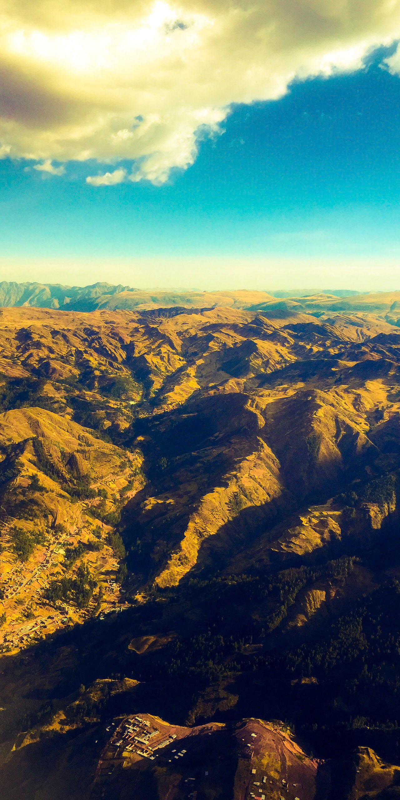 Flying into Cusco
