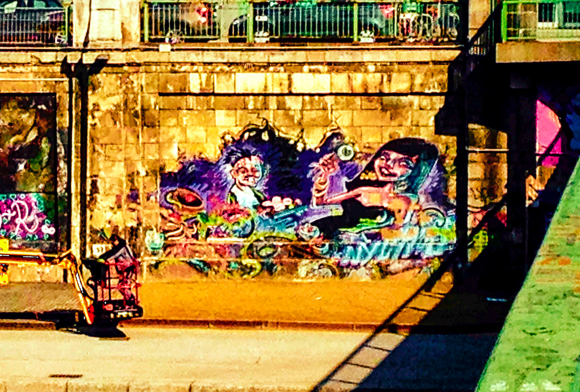 Street Art on the Banks of the River