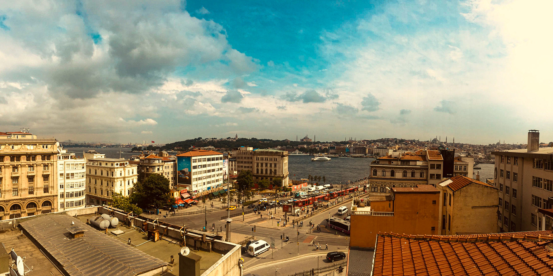 Rooftop view of Karakoy