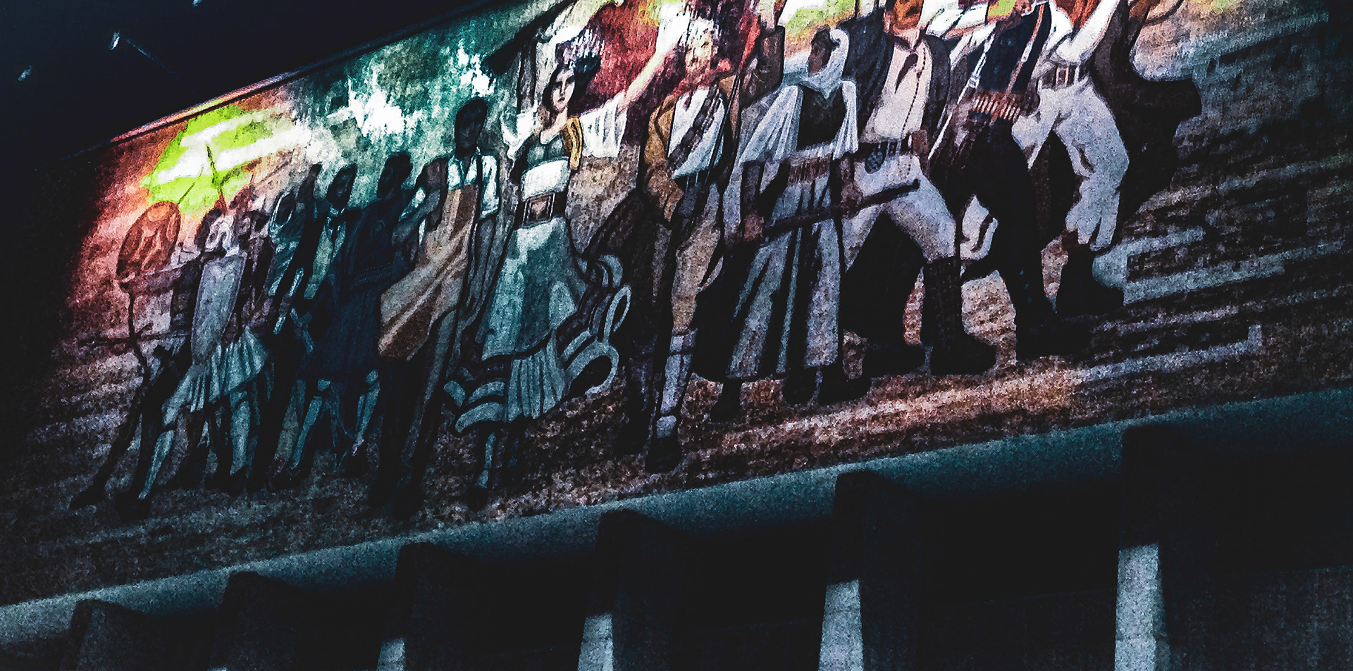 A billboard that caught my eye in the wee hours in Tirana, Albania