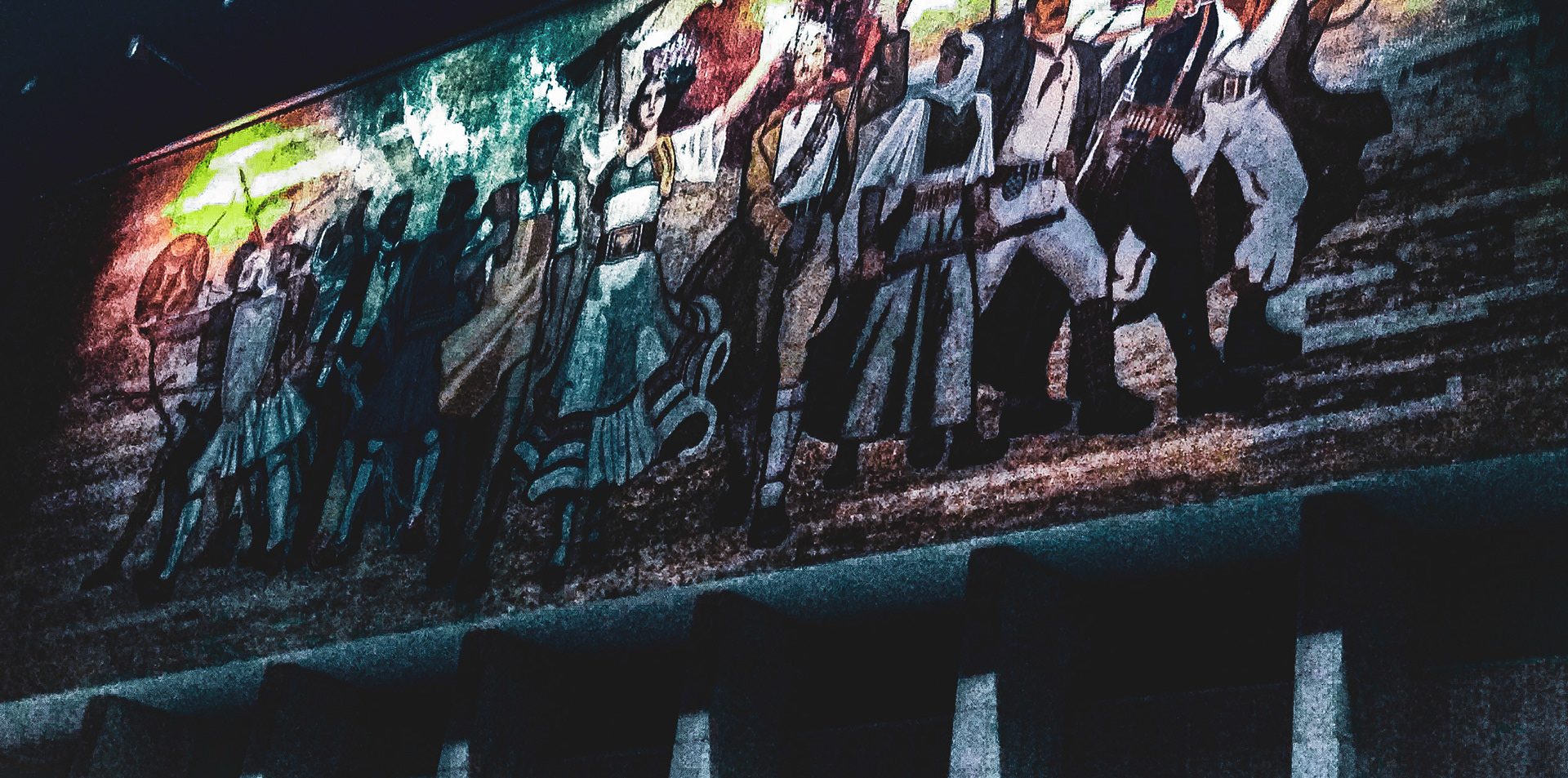 A billboard that caught my eye in the wee hours in Tirana, Albania