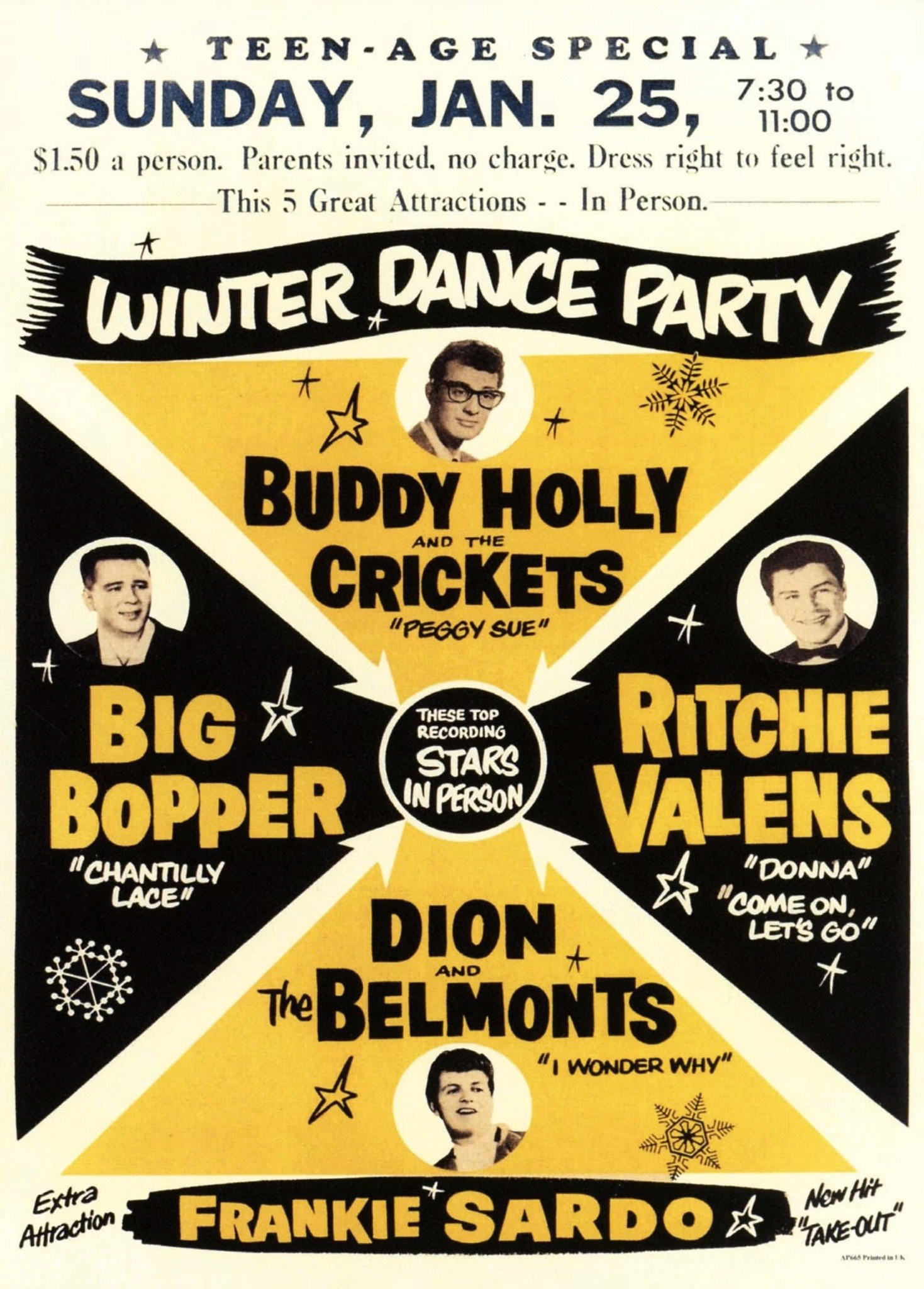 Original 1959 Tour Poster
