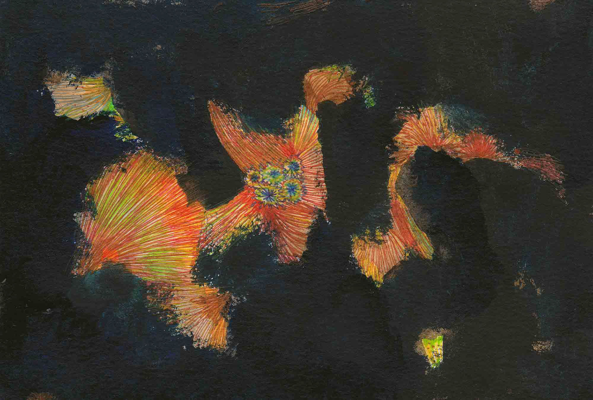 That Night, That Light [#SS16DW029] 2016, Watercolor and Pen on Acid-free Paper, 3.9 x 5.8 in. / 100 x 148 mm