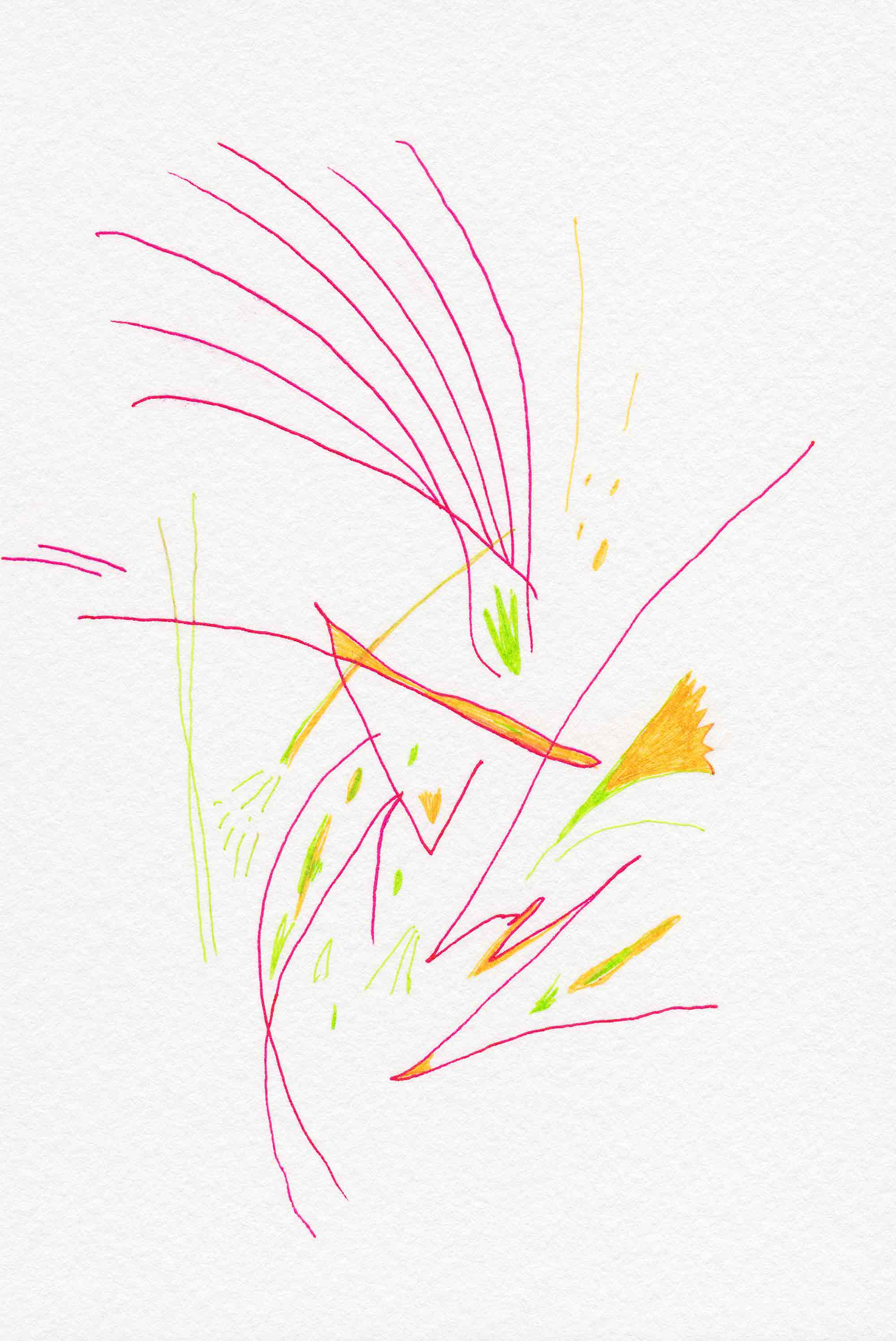 Playground [#SS14DW075]  2014, Pen on Paper, 5.8 x 3.9 in. / 148 x 100 mm