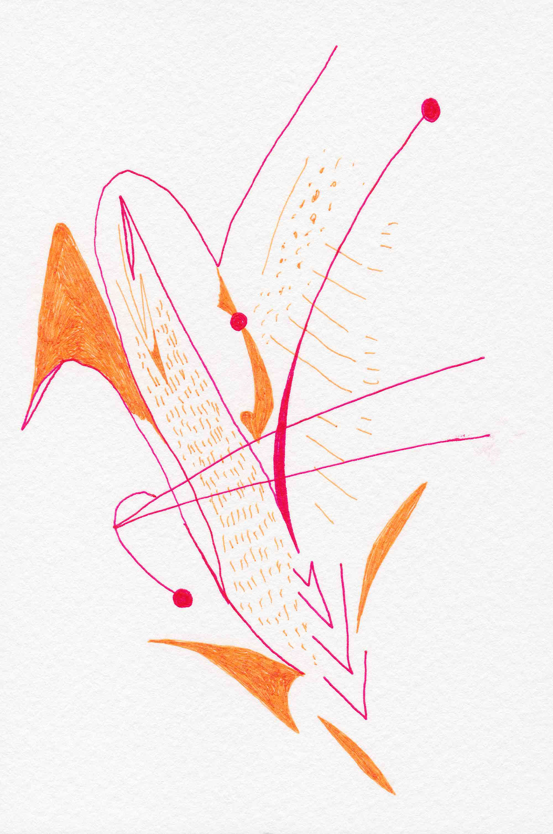 Playground [#SS14DW077]  2014, Pen on Paper, 5.8 x 3.9 in. / 148 x 100 mm