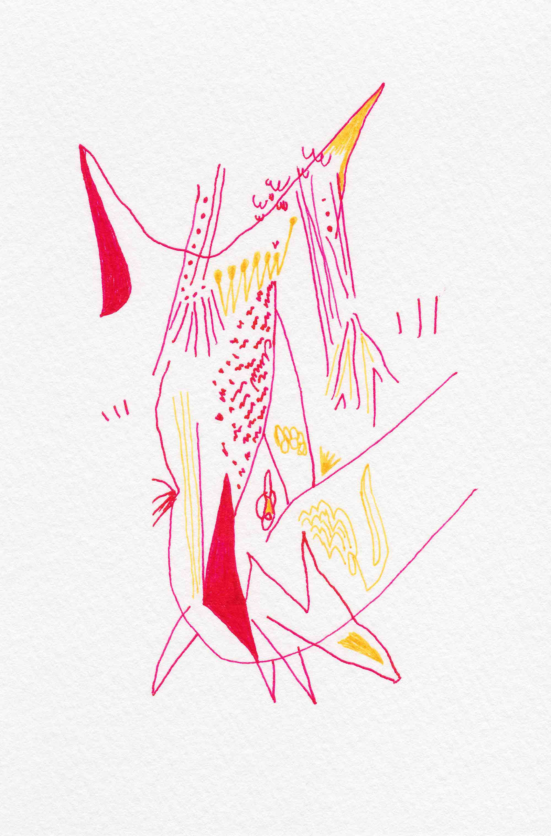 Playground [#SS14DW076]  2014, Pen on Paper, 5.8 x 3.9 in. / 148 x 100 mm