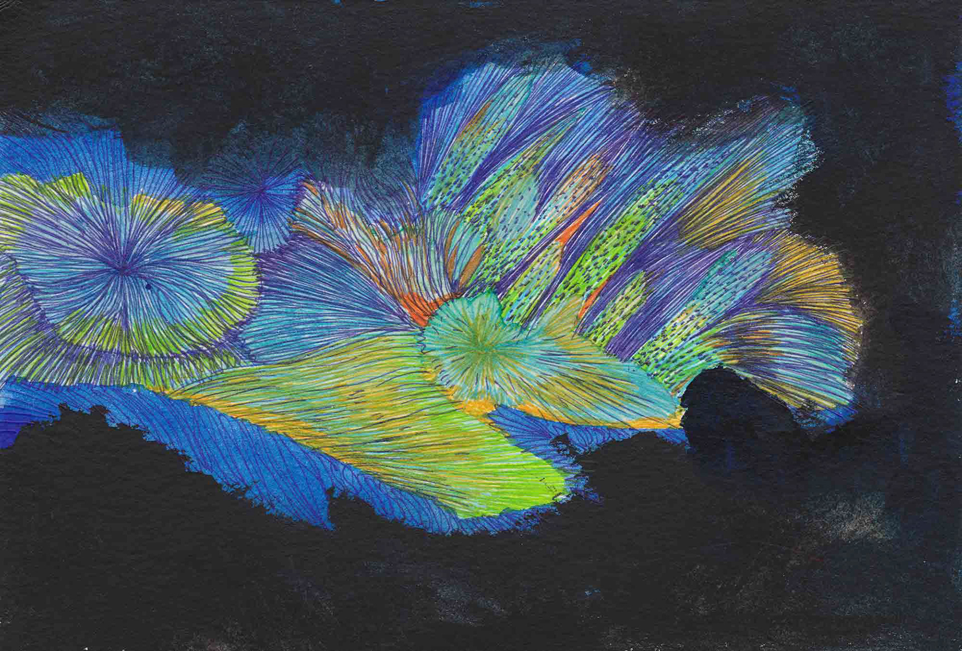 That Night, That Light [#SS16DW031] 2016, Watercolor and Pen on Acid-free Paper, 3.9 x 5.8 in. / 100 x 148 mm