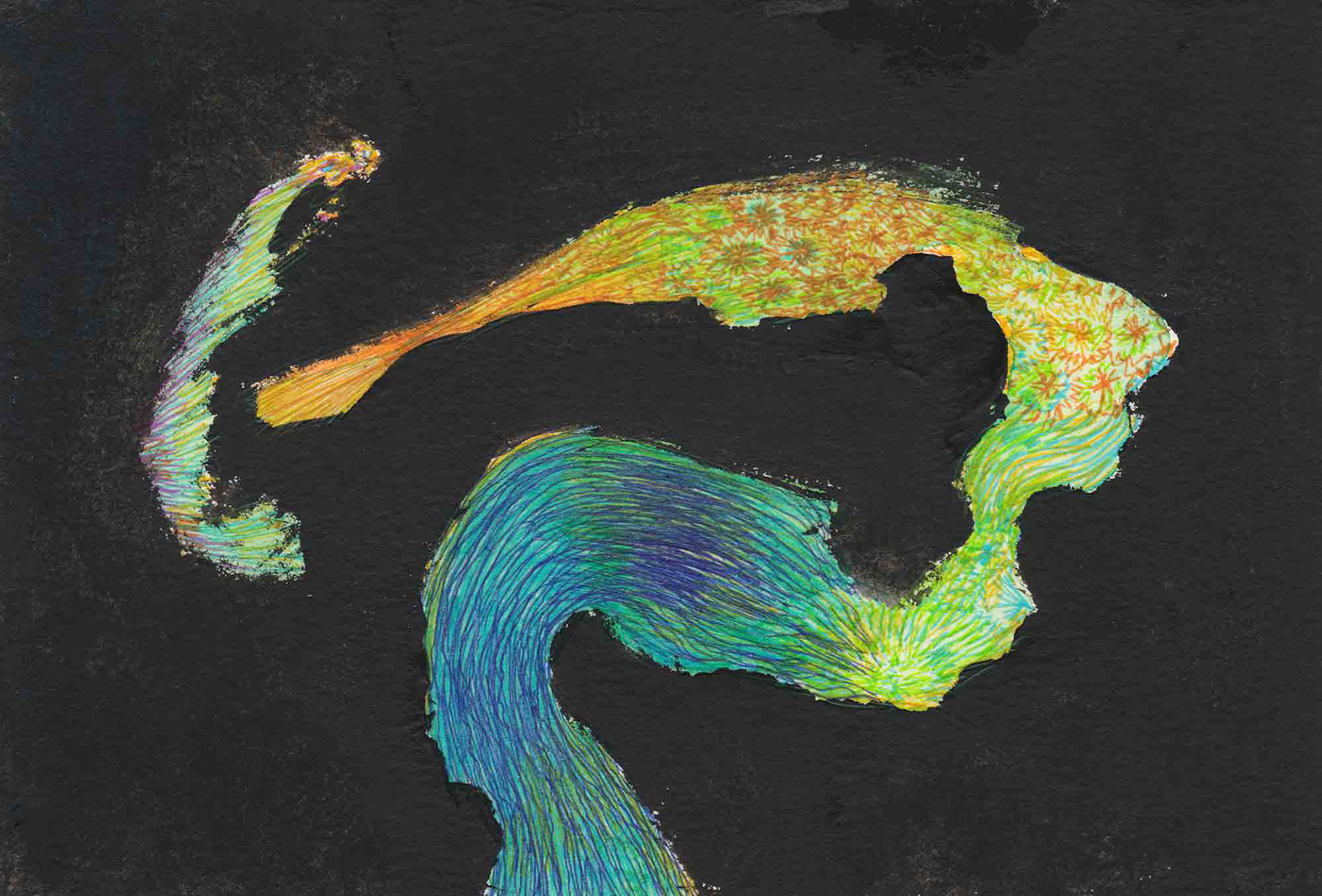 That Night, That Light [#SS16DW032] 2016, Watercolor and Pen on Acid-free Paper, 3.9 x 5.8 in. / 100 x 148 mm