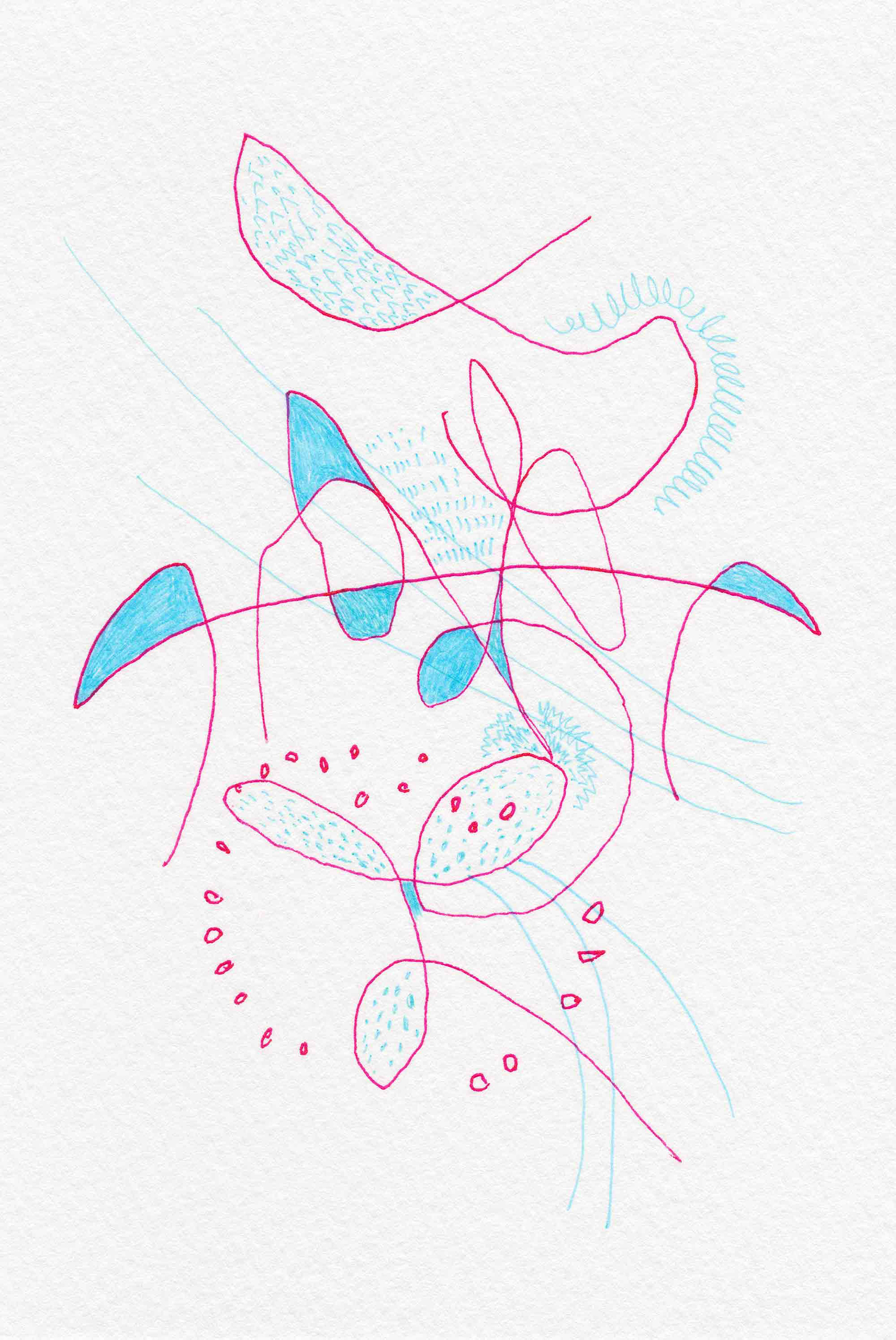 Playground [#SS14DW082]  2014, Pen on Paper, 5.8 x 3.9 in. / 148 x 100 mm