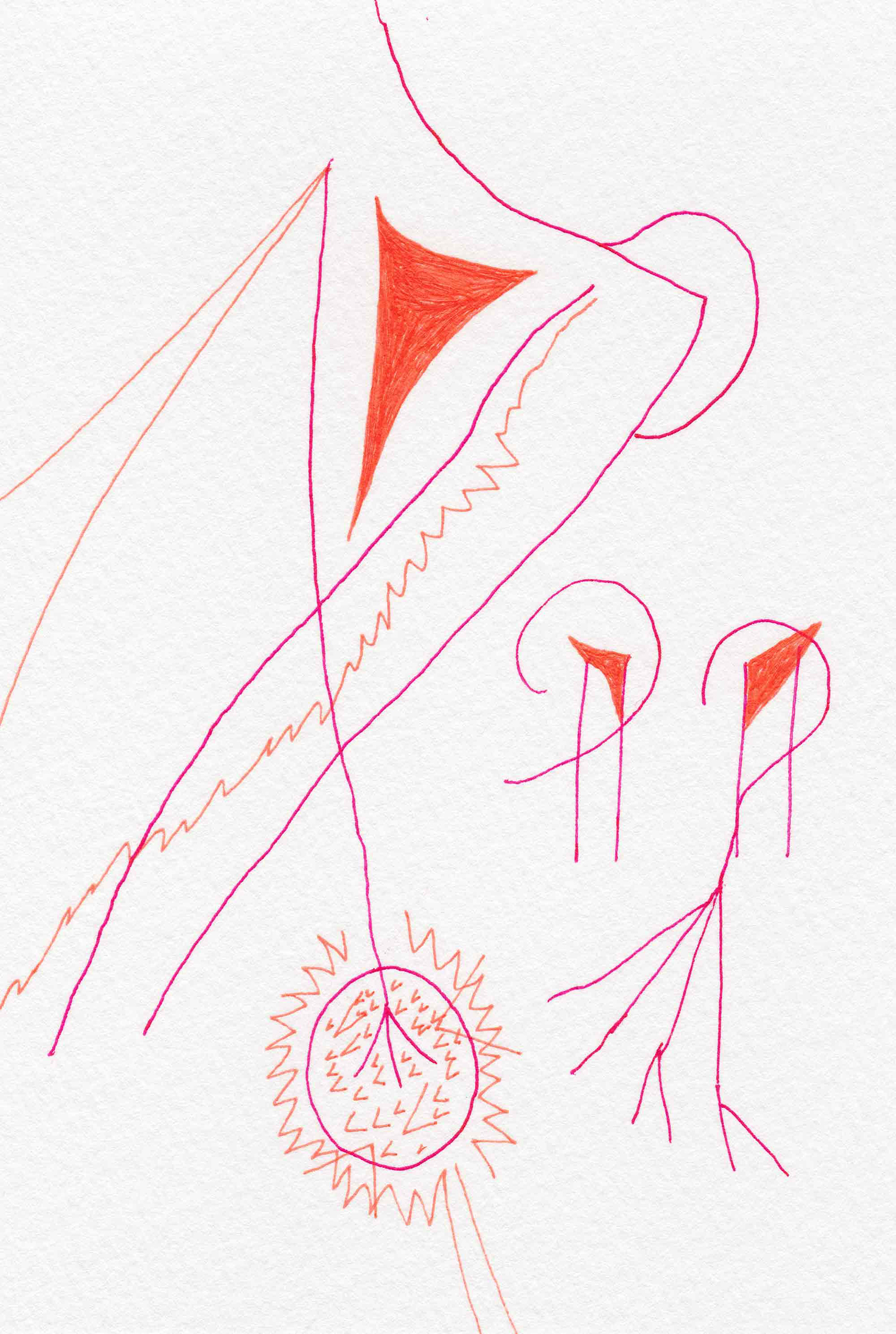 Playground [#SS14DW081]  2014, Pen on Paper, 5.8 x 3.9 in. / 148 x 100 mm