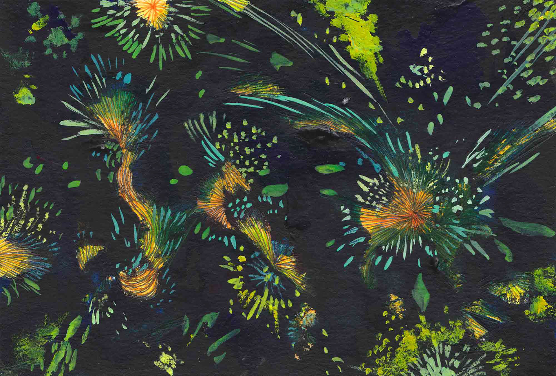 That Night, That Light [#SS16DW026] 2016, Watercolor and Pen on Acid-free Paper, 3.9 x 5.8 in. / 100 x 148 mm