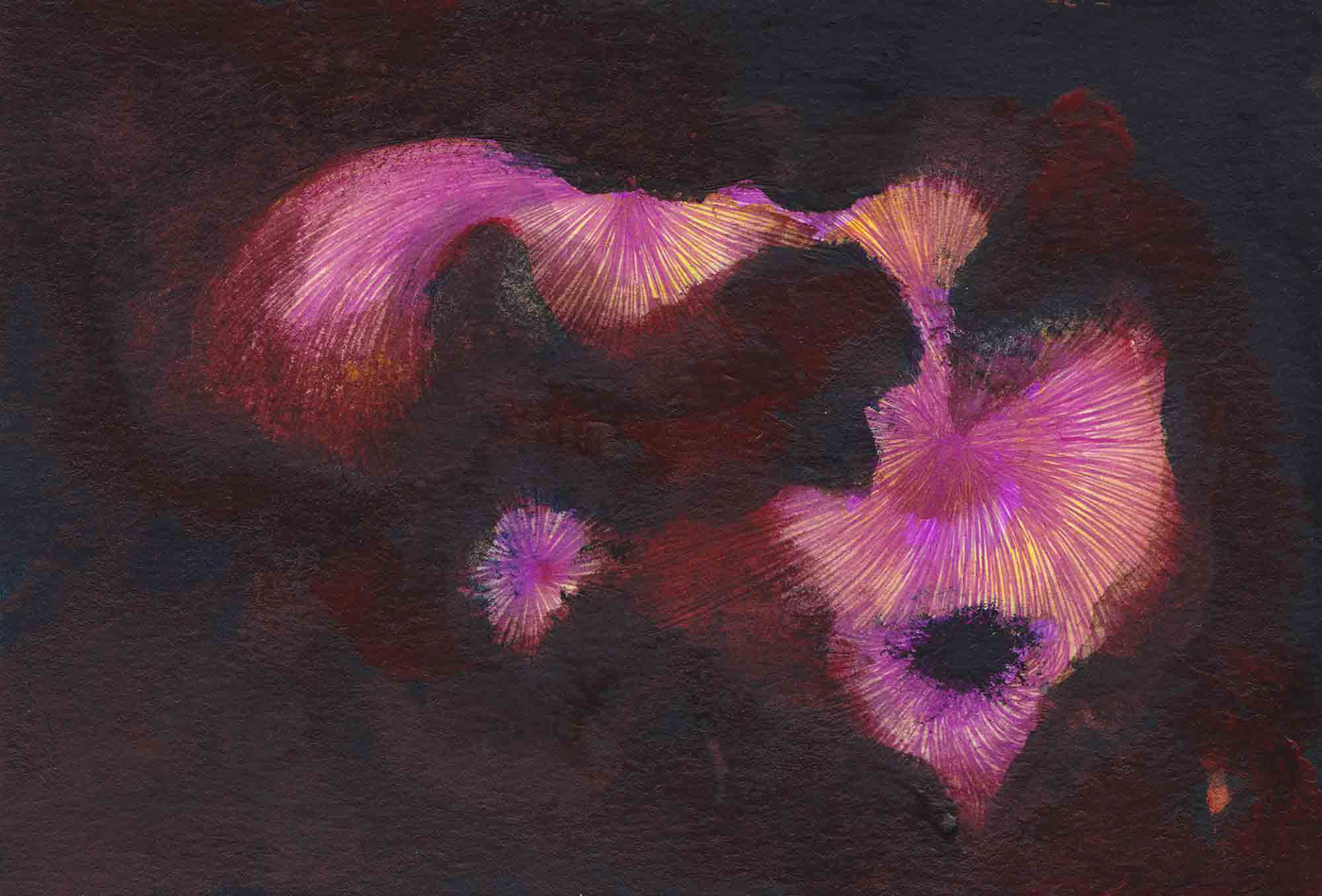 That Night, That Light [#SS16DW025] 2016, Watercolor and Pen on Acid-free Paper, 3.9 x 5.8 in. / 100 x 148 mm