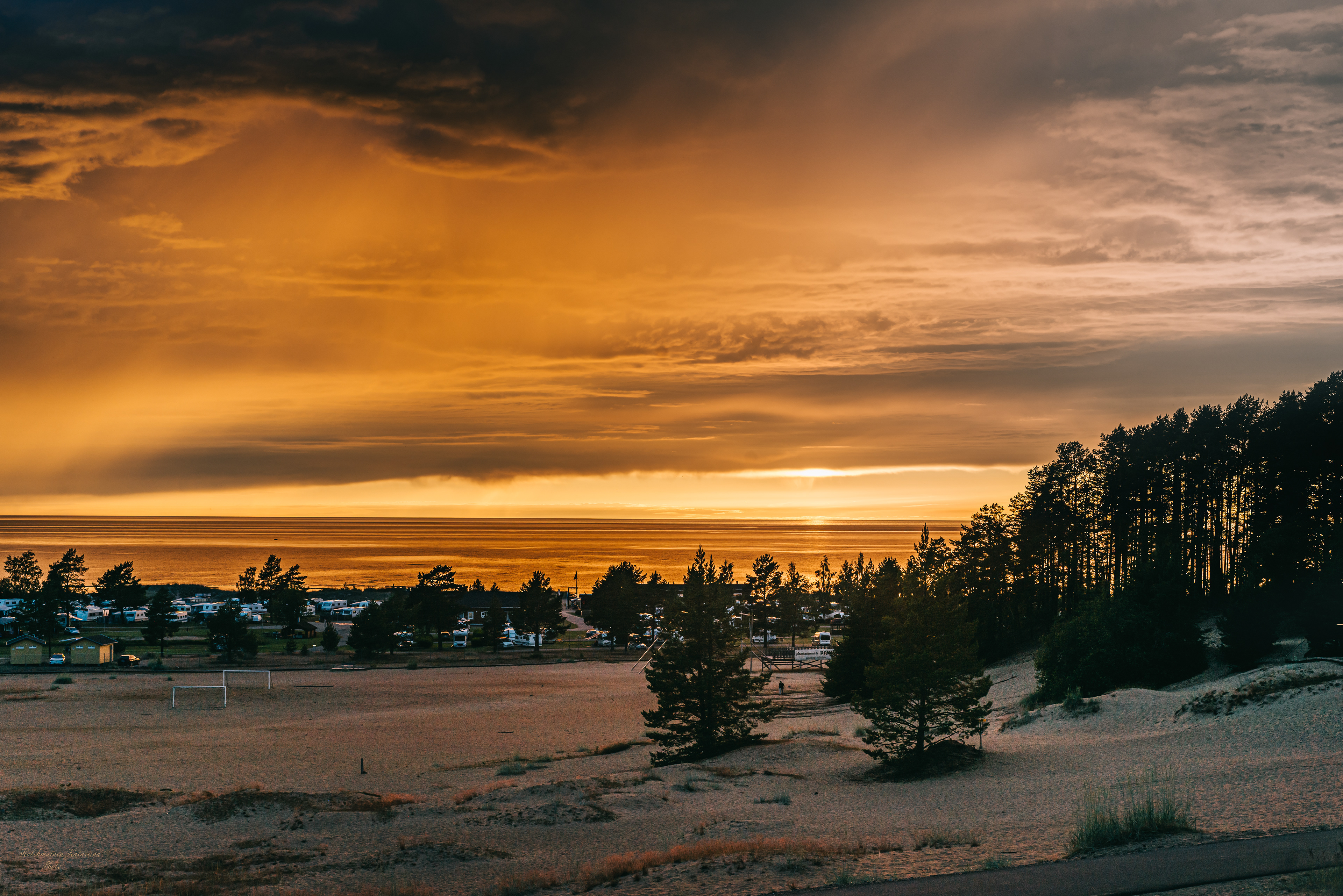 Kalajoen auringonlasku heinäkuussa 2023