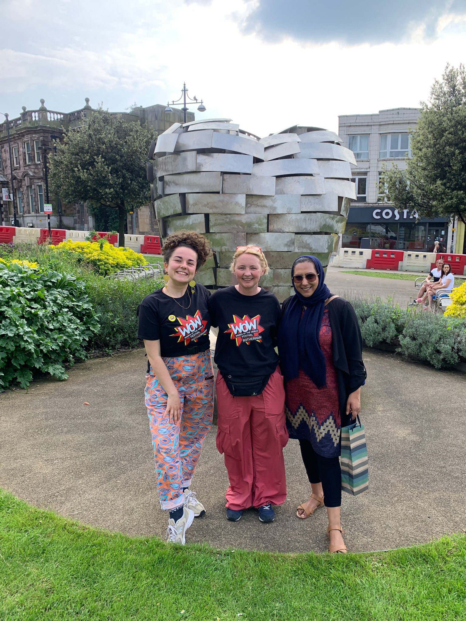 Uzma, Nat and Neath - Post WOW Rotherham 2024 Festival glow