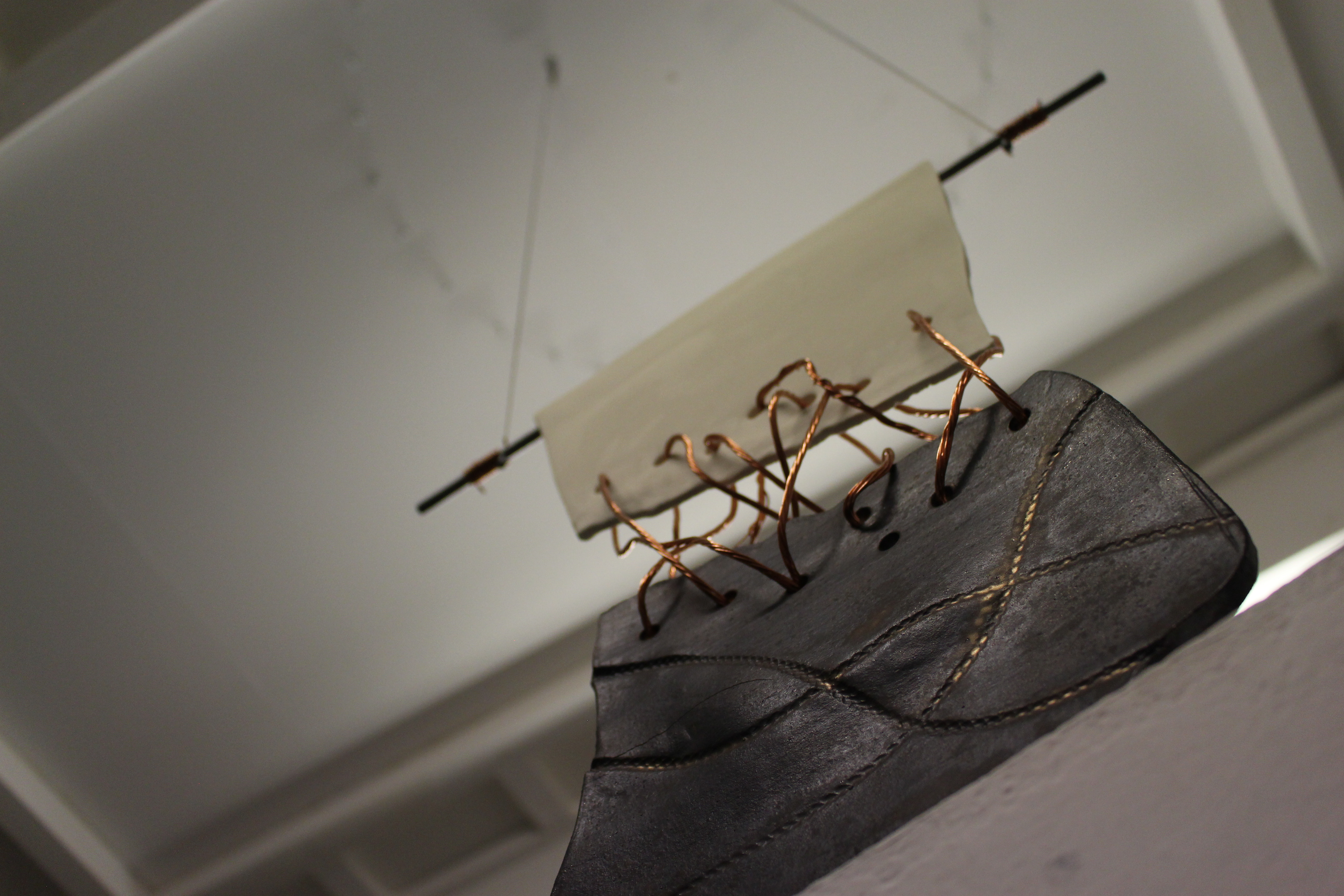 Porcelain, Ceramic and Copper - Exhibited at ROAR, sculpture created in collaboration with Caroline Lee, concept and photography by Neath