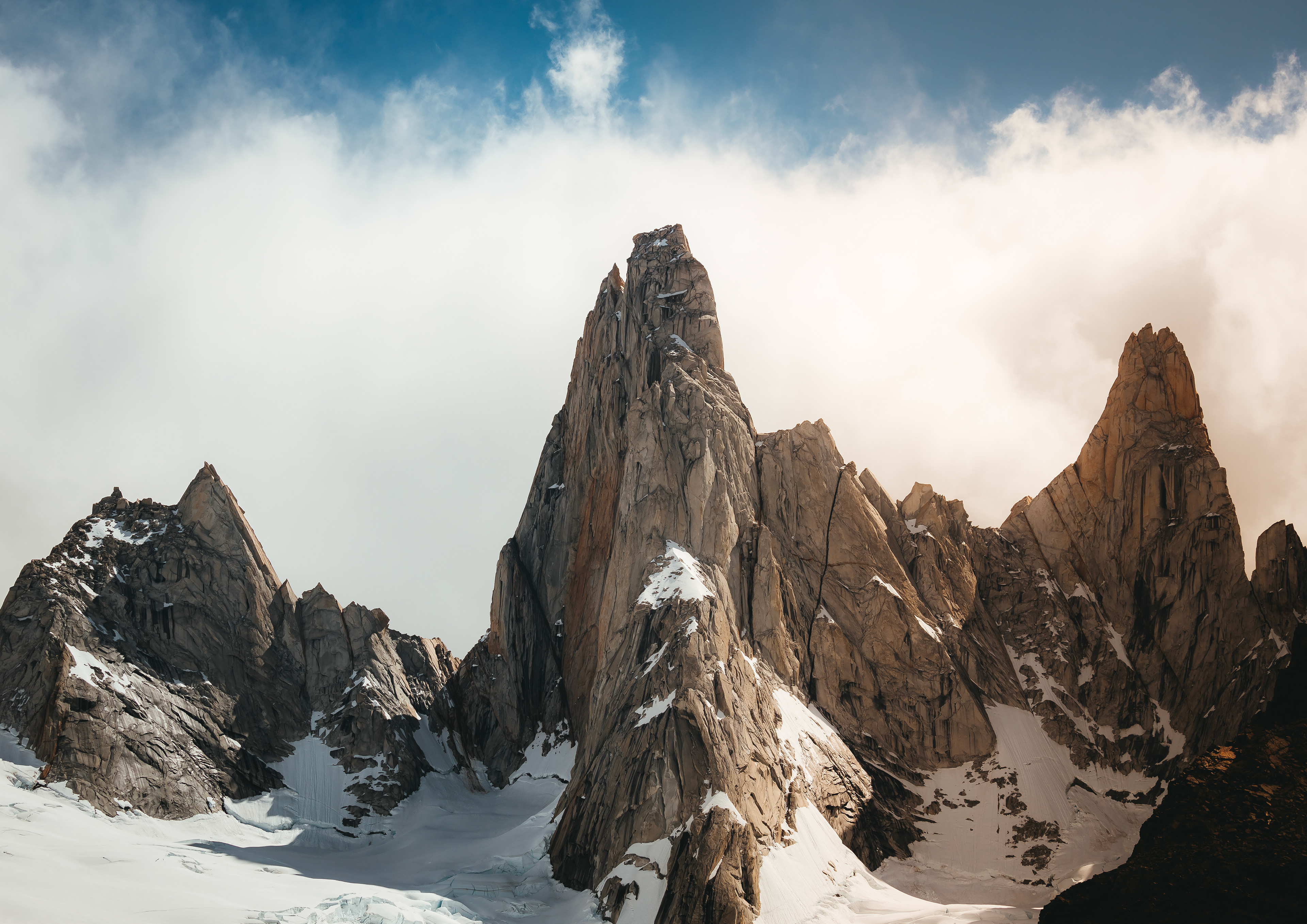 View from Laguna de Los Tres