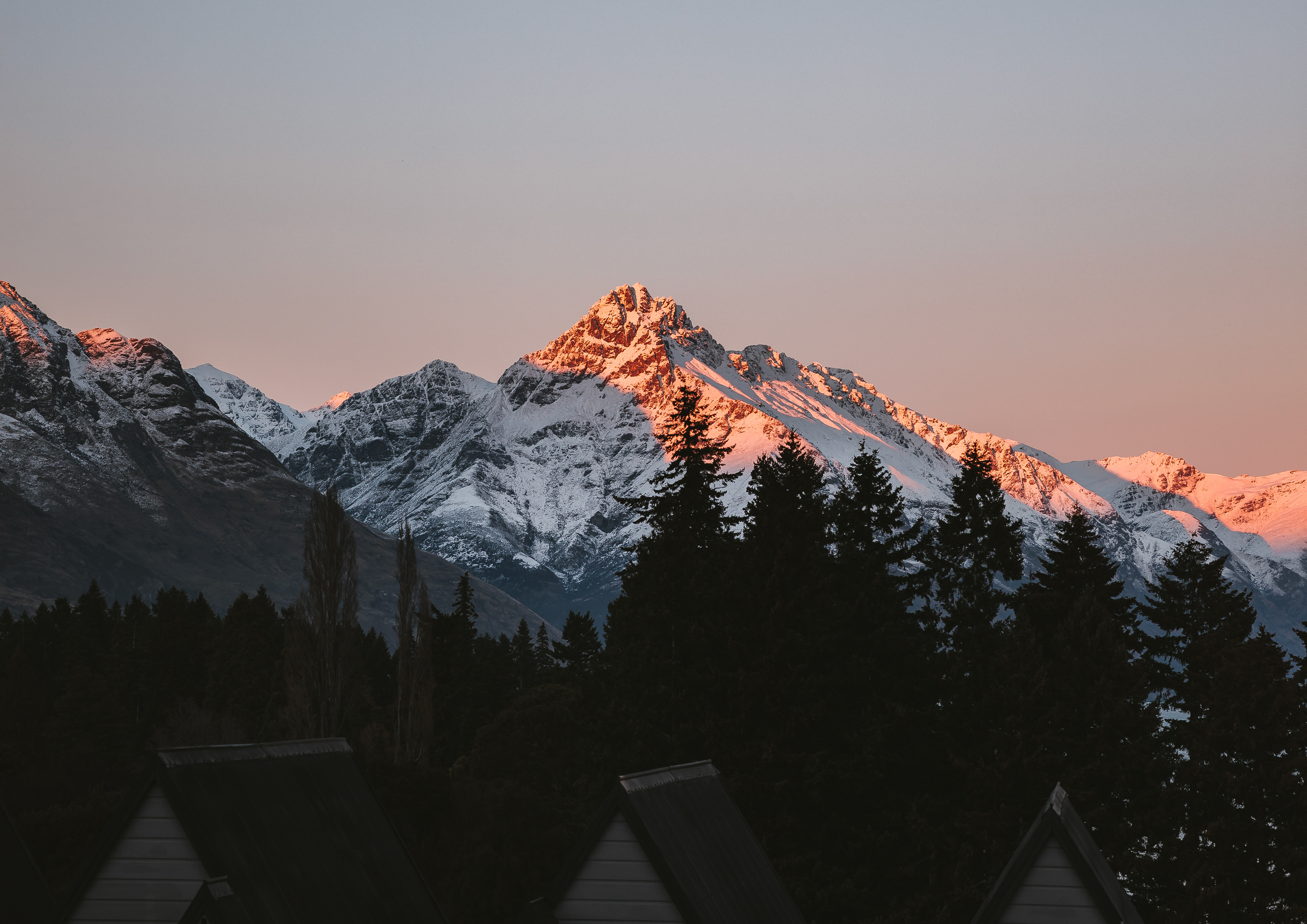 Mountain glow in Queenstown
