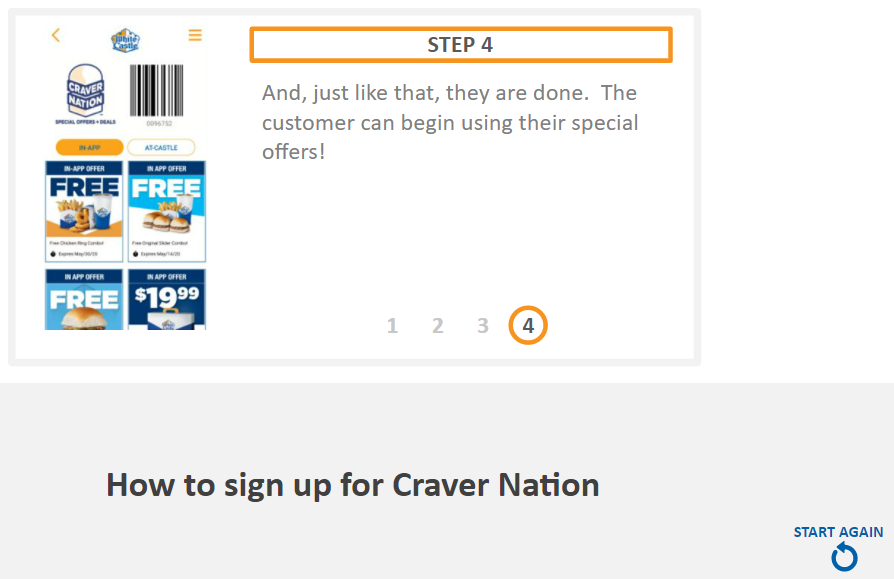 Step 3 of Sign-up Process