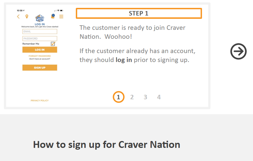 Step 4 of Sign-up Process