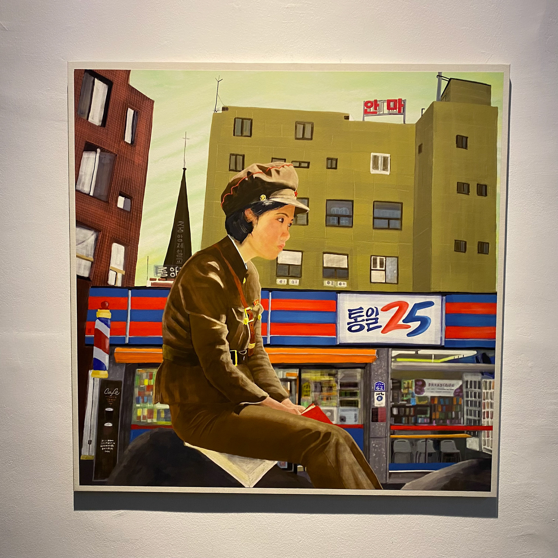 Digital artwork printed on while velvet paper and mounted on cotton wrapped hardboard. 