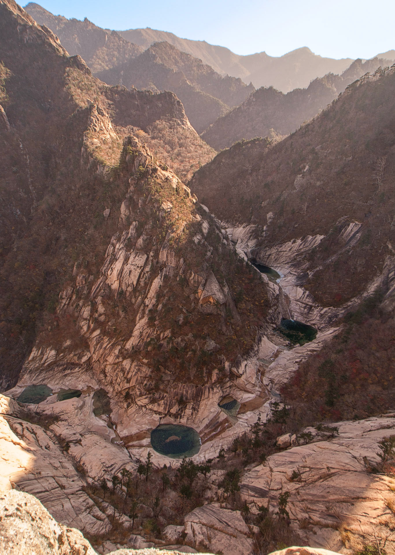Sangpal pools in Kumgang-san, DPRK (2011). 