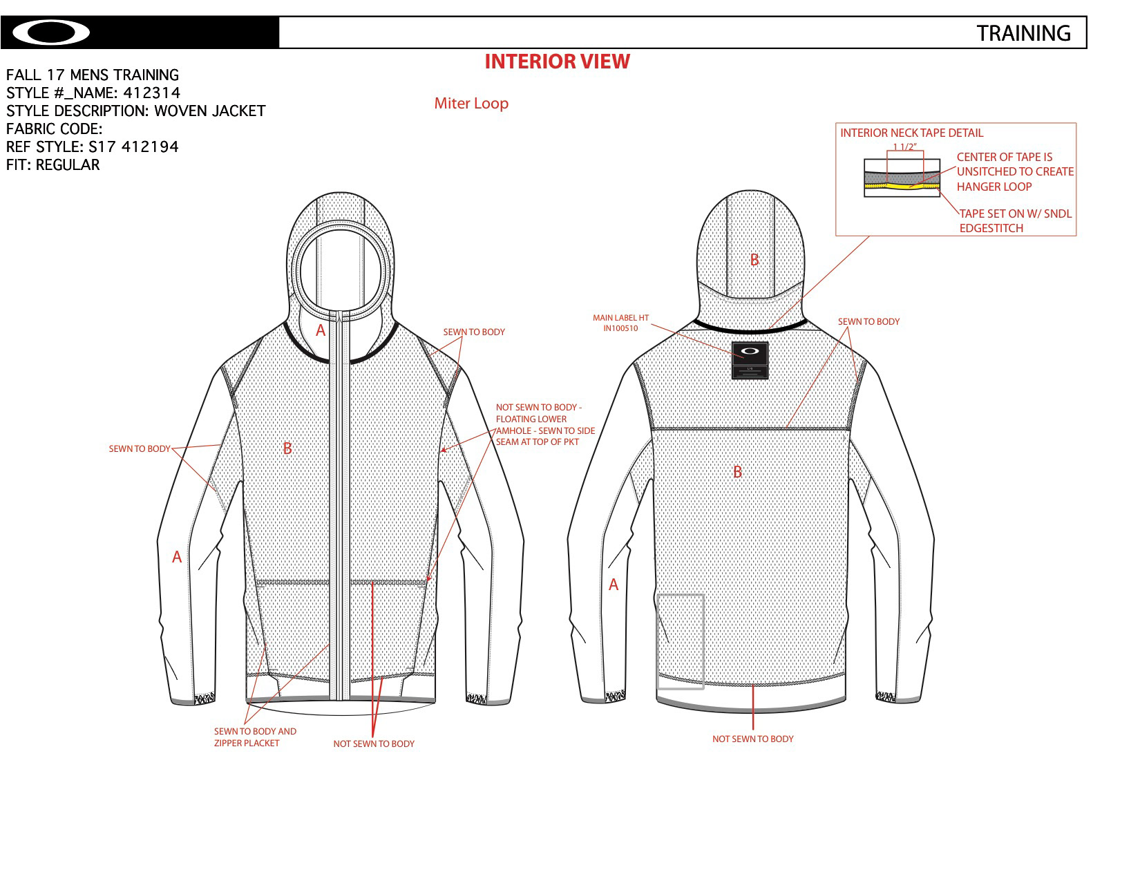 OAKLEY TECH PACK (INSIDE VIEW)