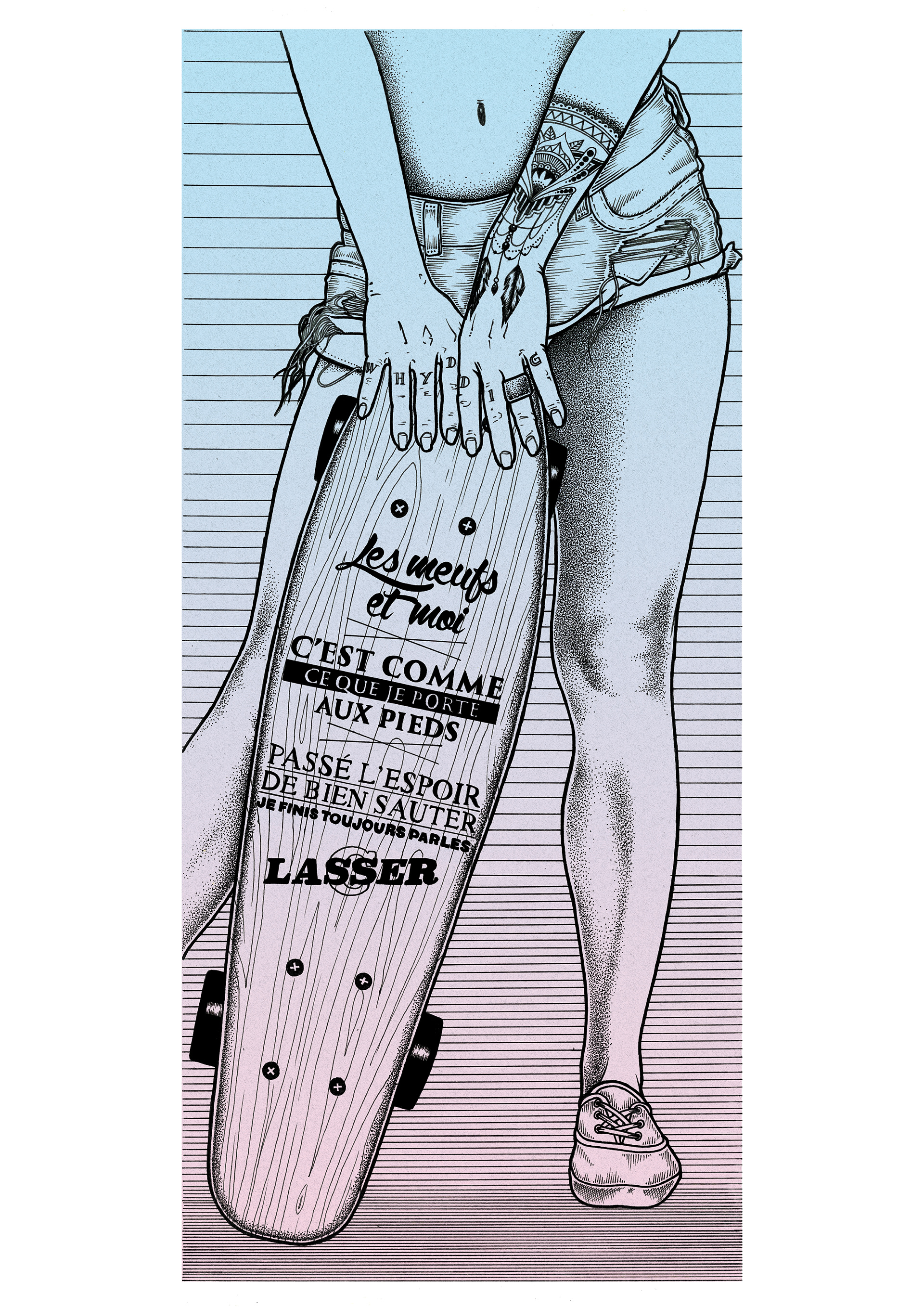 Skater Girl - Illustration