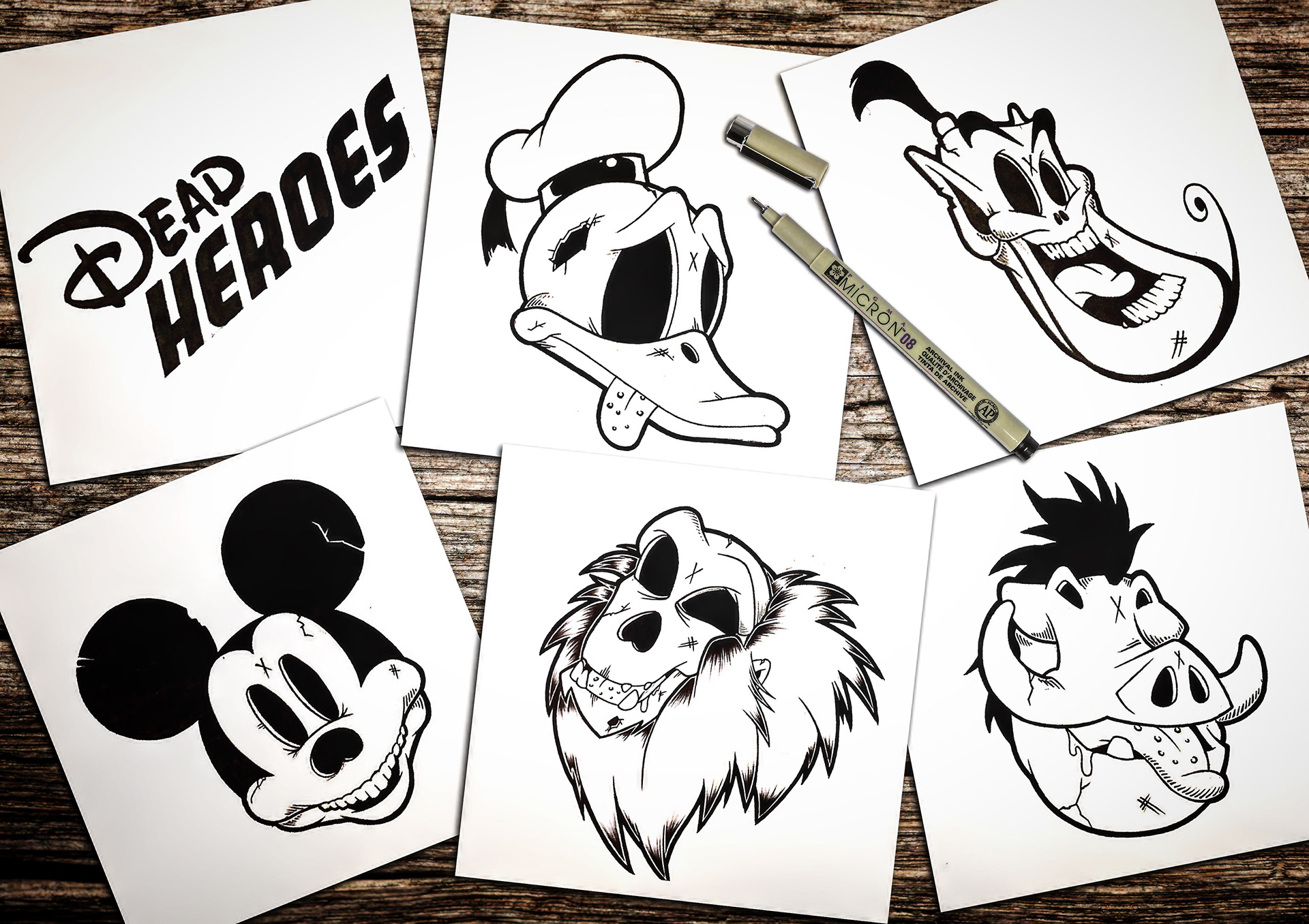 Dead Heros - Disney edition - Illustration