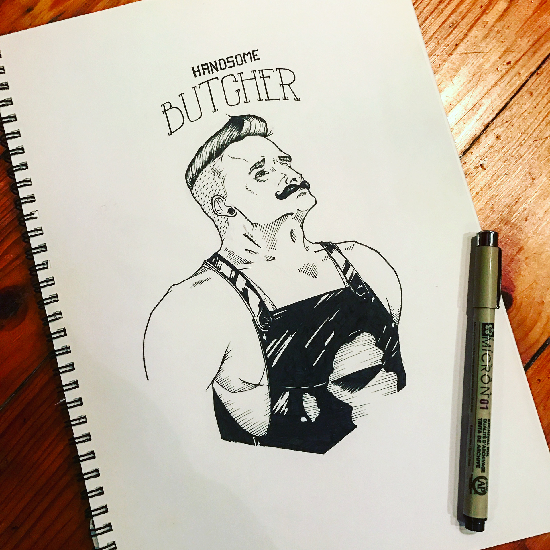 Handsome Butcher - Illustration