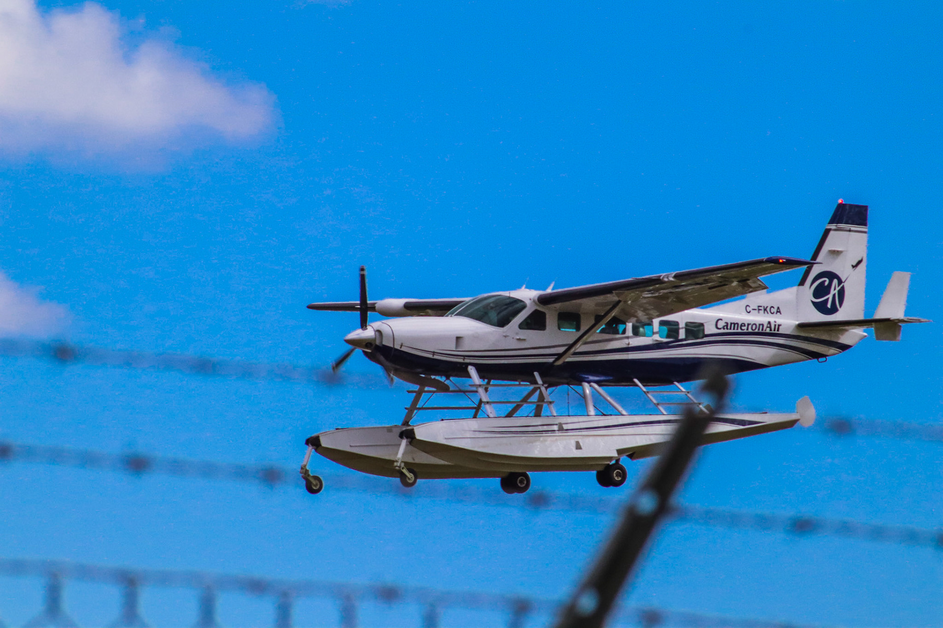 C-FKCA | YTZ>ROC | landing RWY 04 | Cessna 208 Caravan float
