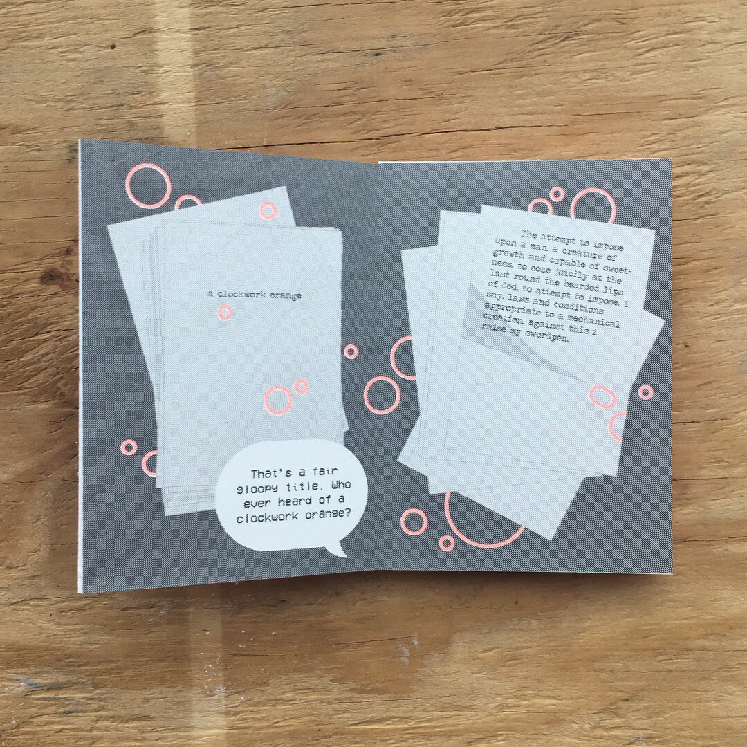 A CLOCKWORK ORANGE. Fanzine, risoprint