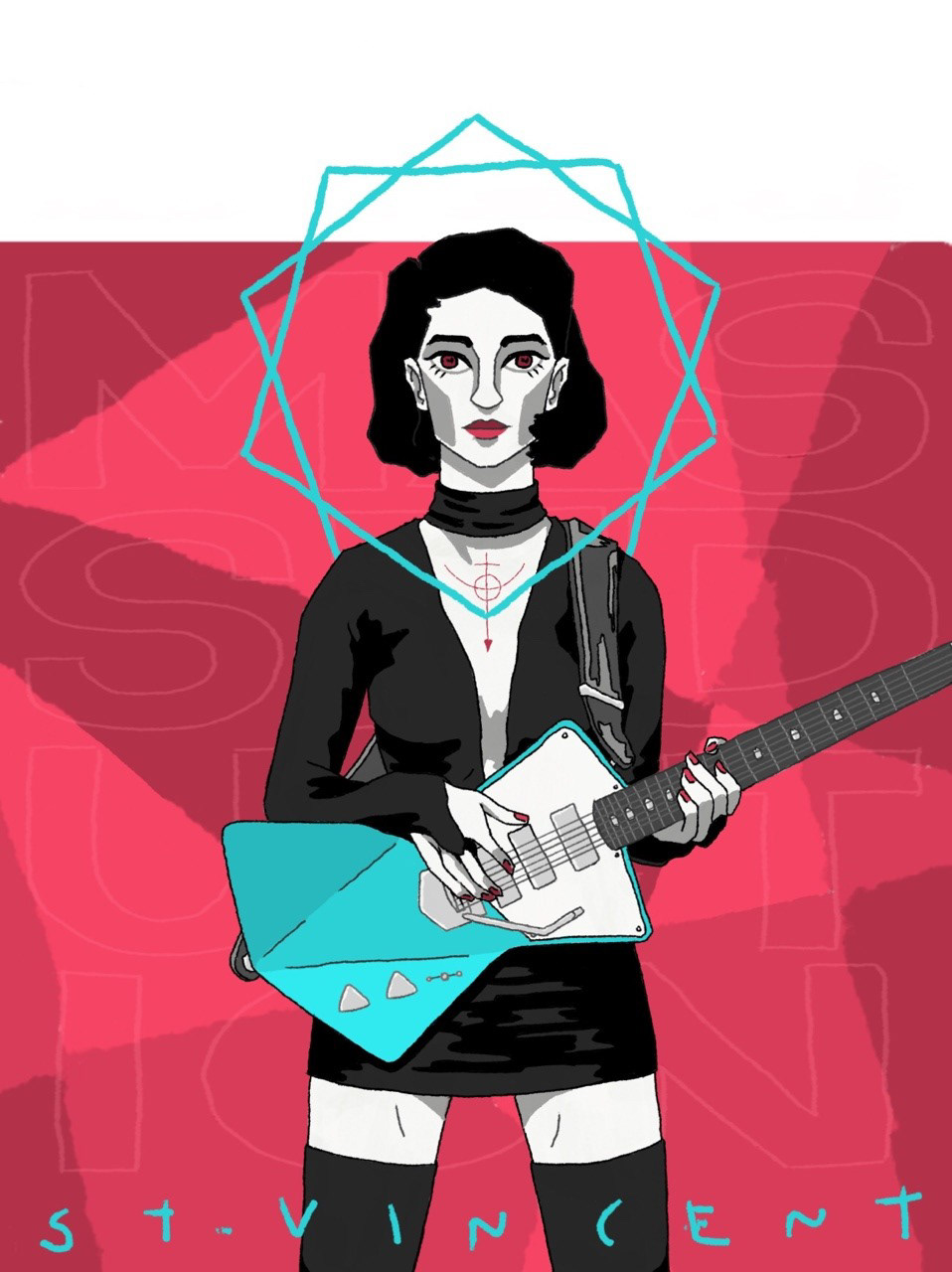 ST VINCENT. Illustration, digital