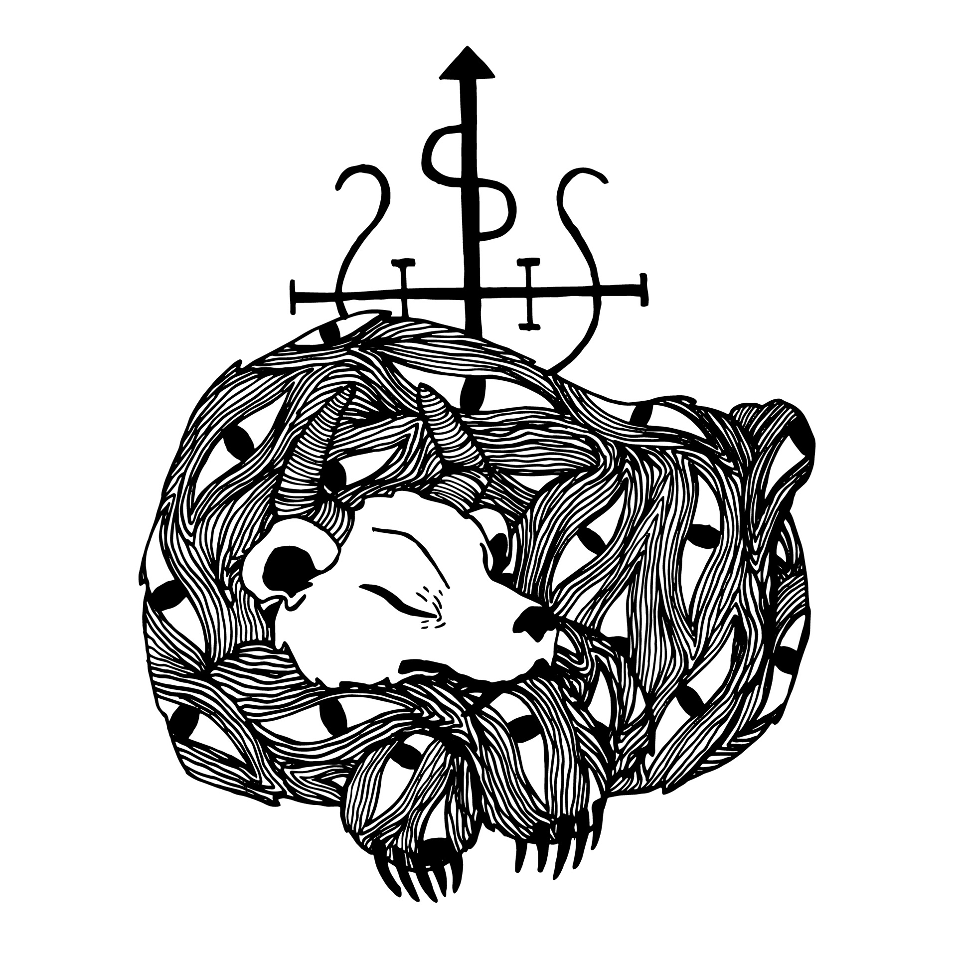 SLOTH. Illustration, ink
